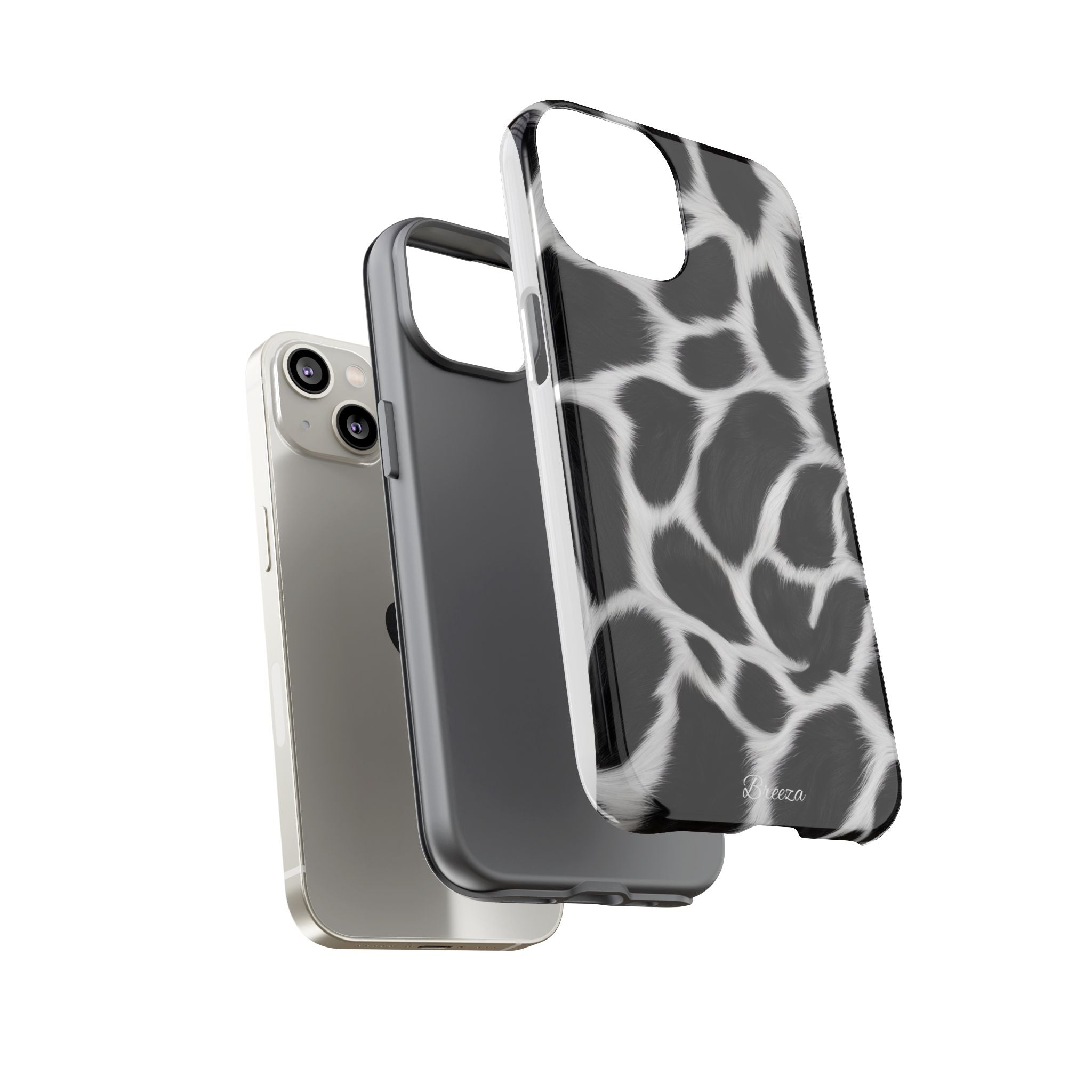 Furry Cow Print Phone Case
