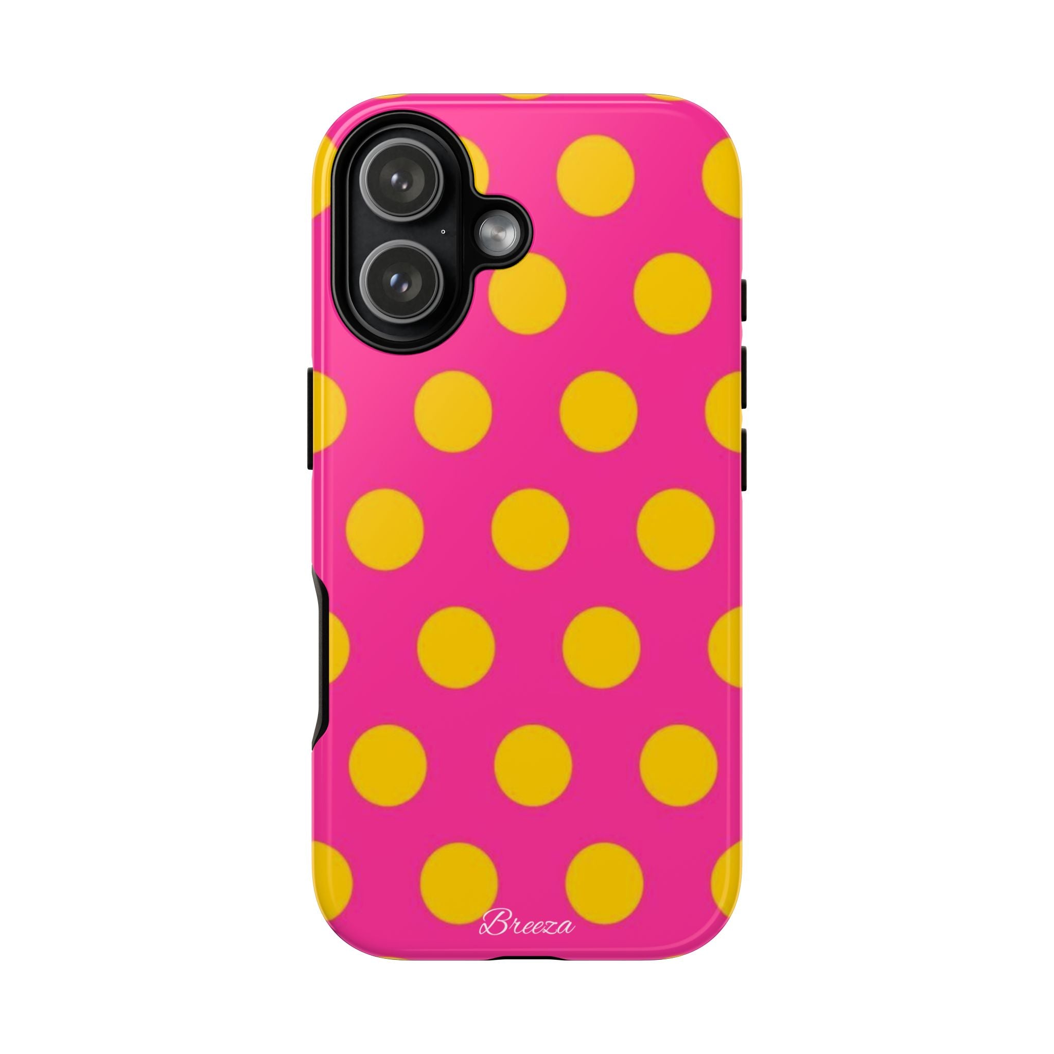 Pink & Yellow Dot Phone Case