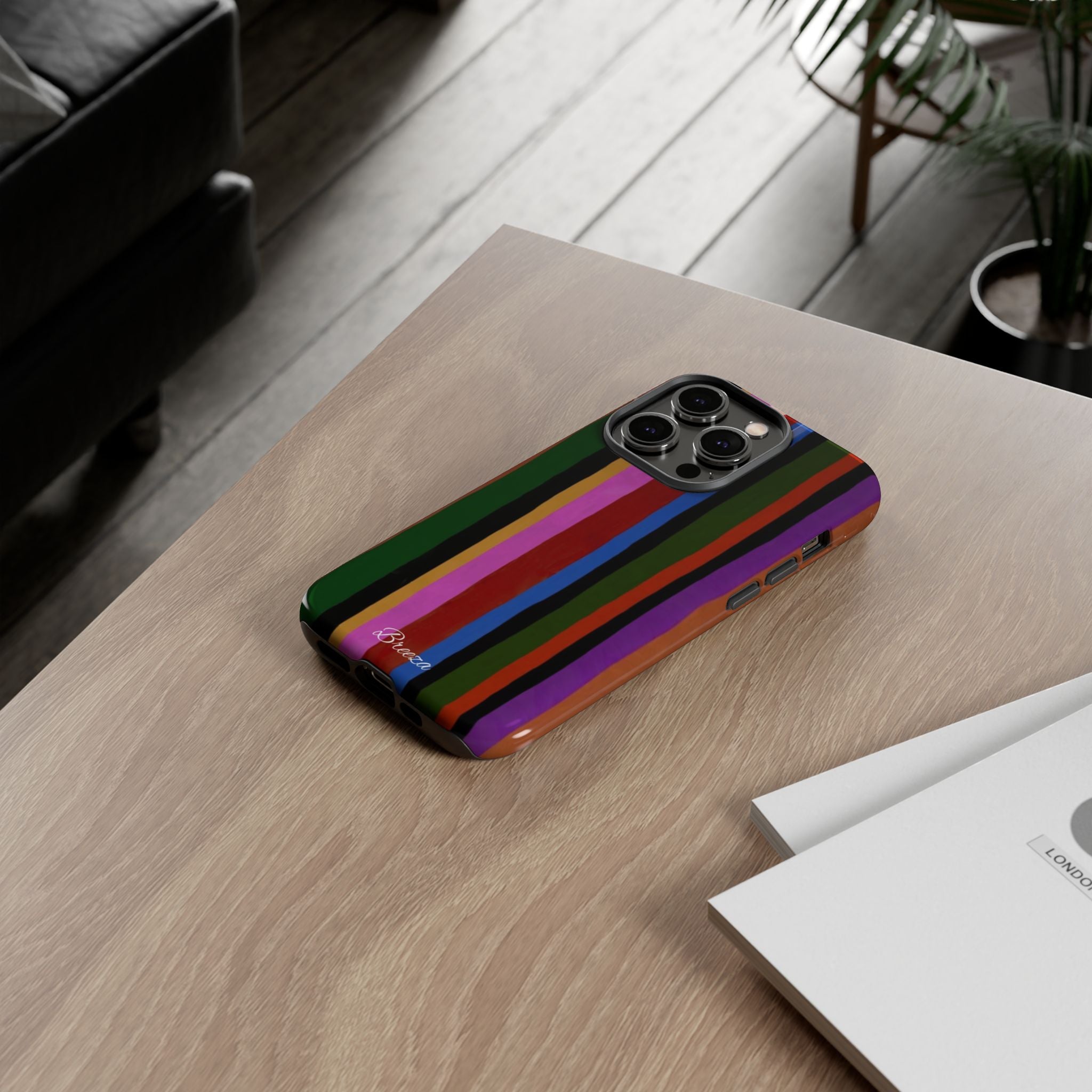 Colorful Striped Phone Case