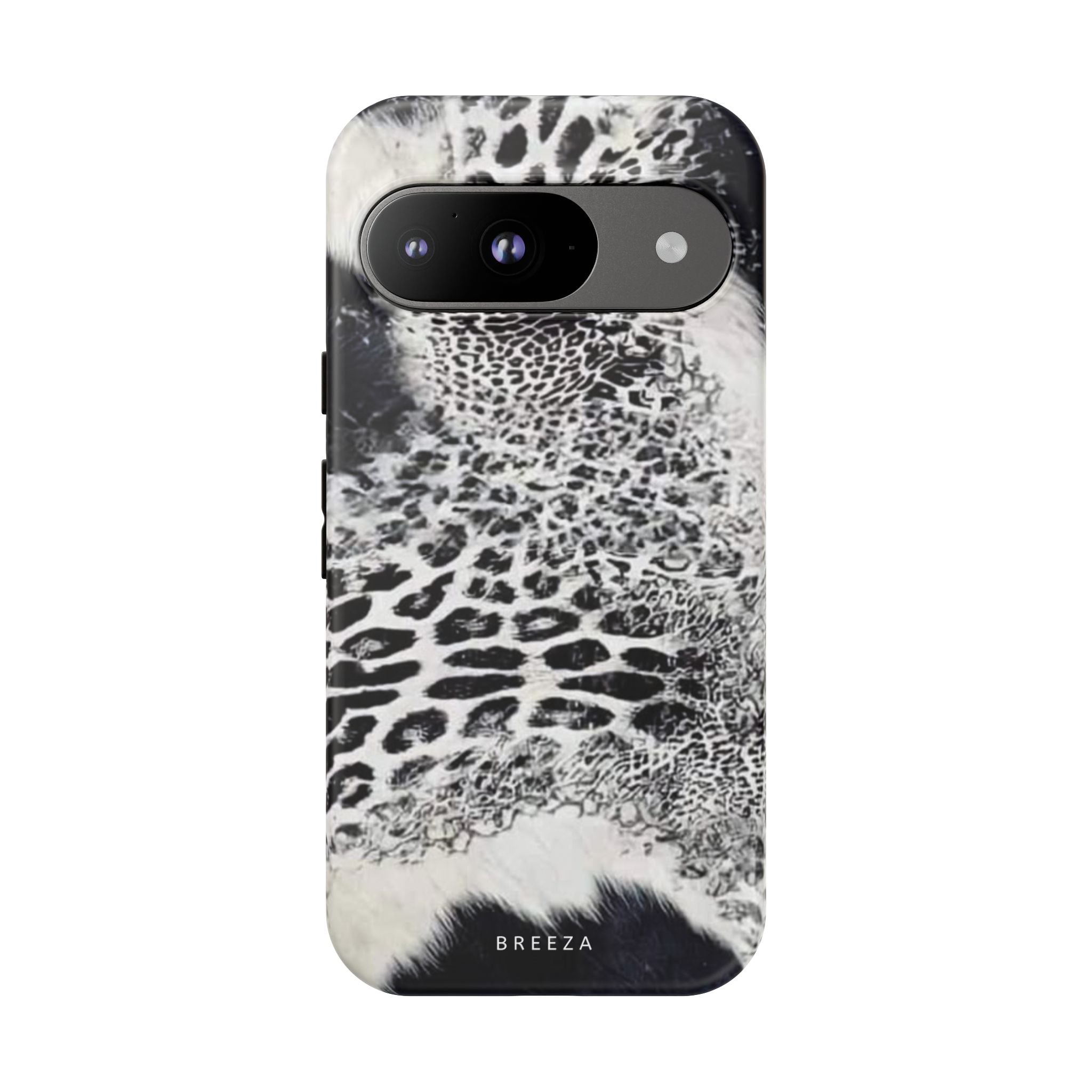 Black & White Leopard Print