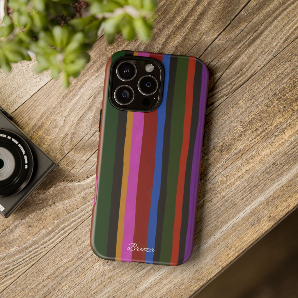 Colorful Striped Phone Case