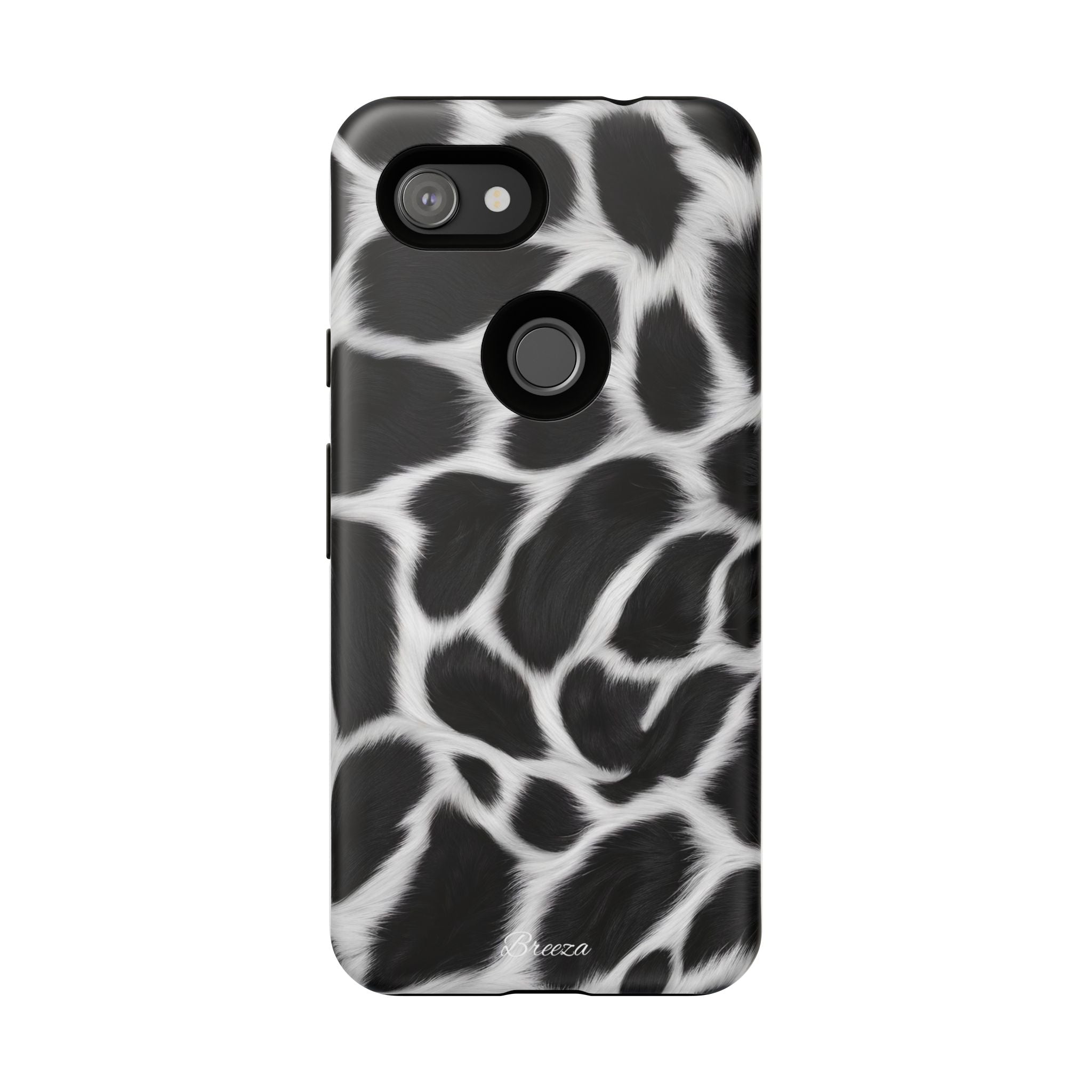Furry Cow Print Phone Case