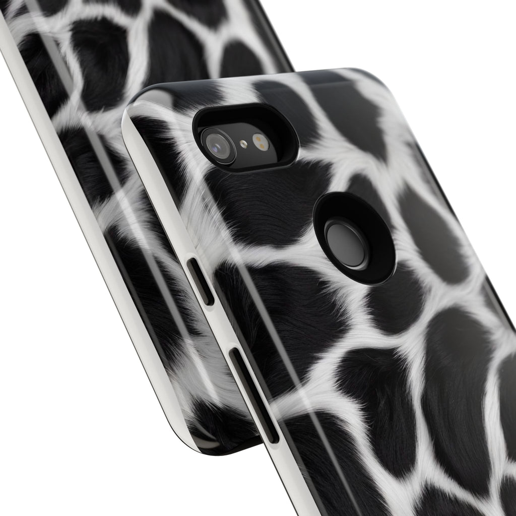 Furry Cow Print Phone Case