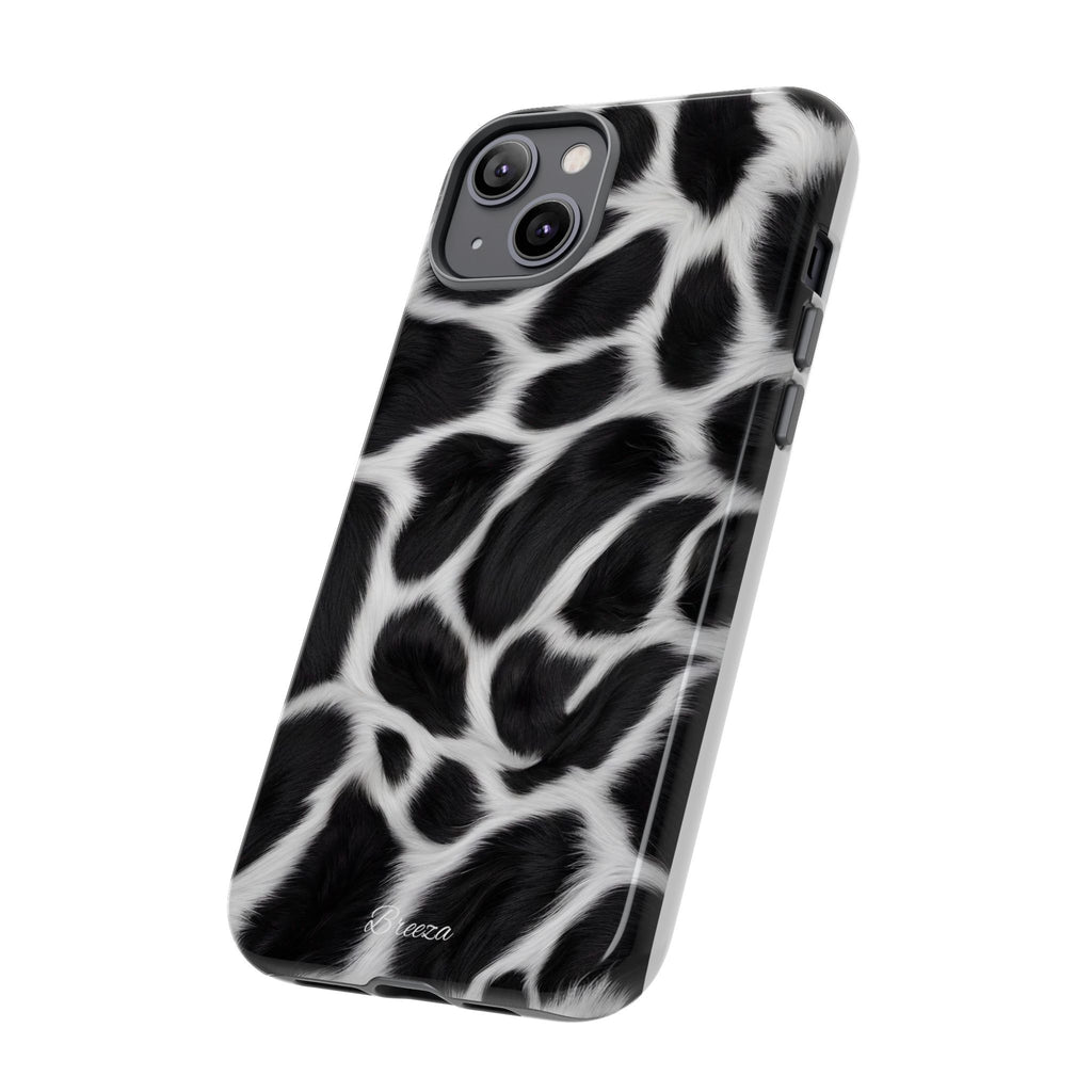 Furry Cow Print Phone Case
