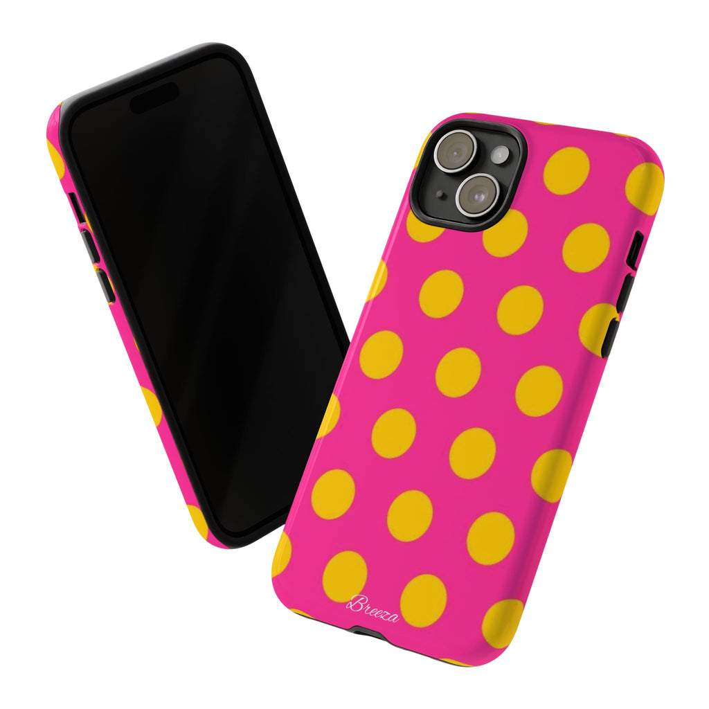 Pink & Yellow Dot Phone Case