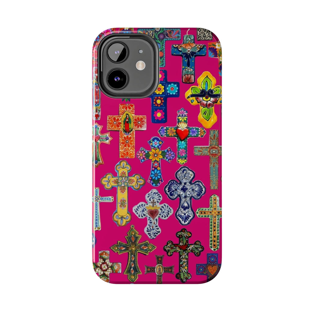 Pink Cross Phone Case