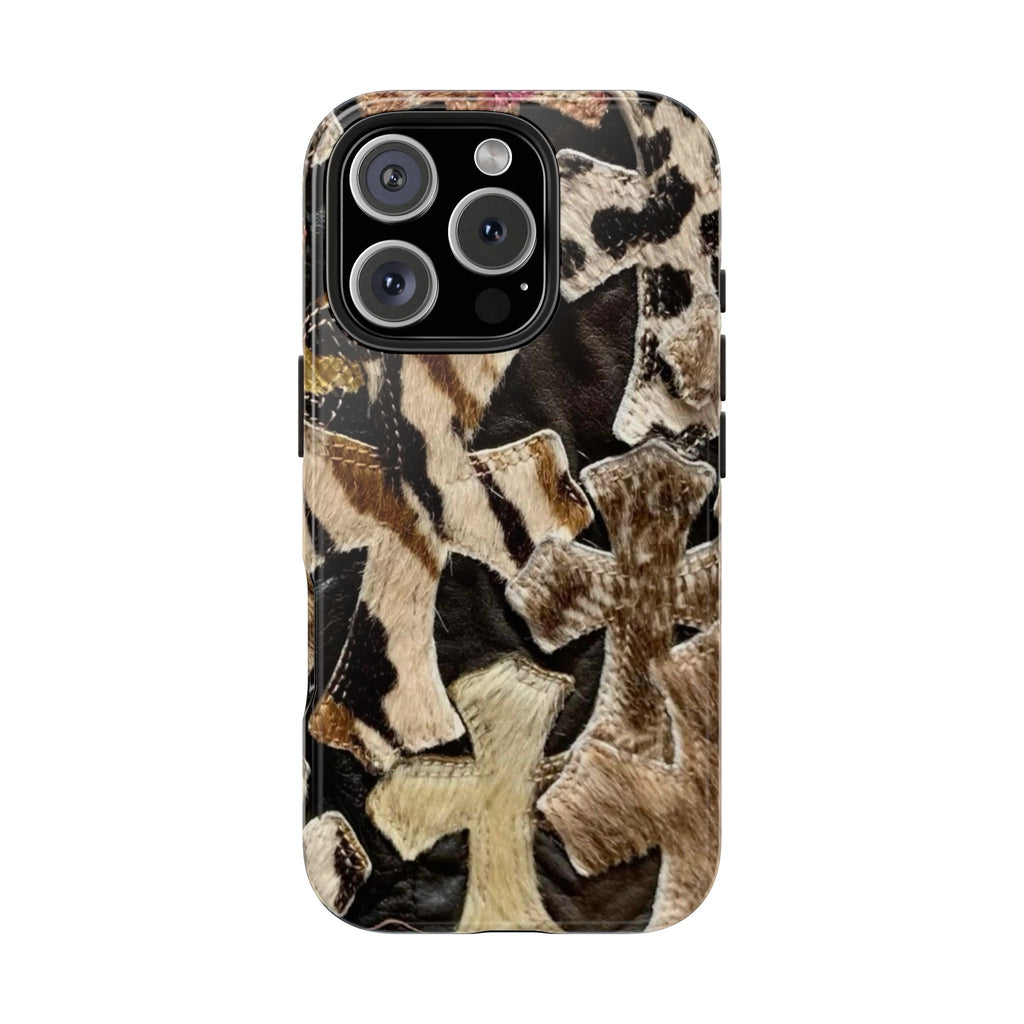 Chrome Heart Inspired Print Phone Case