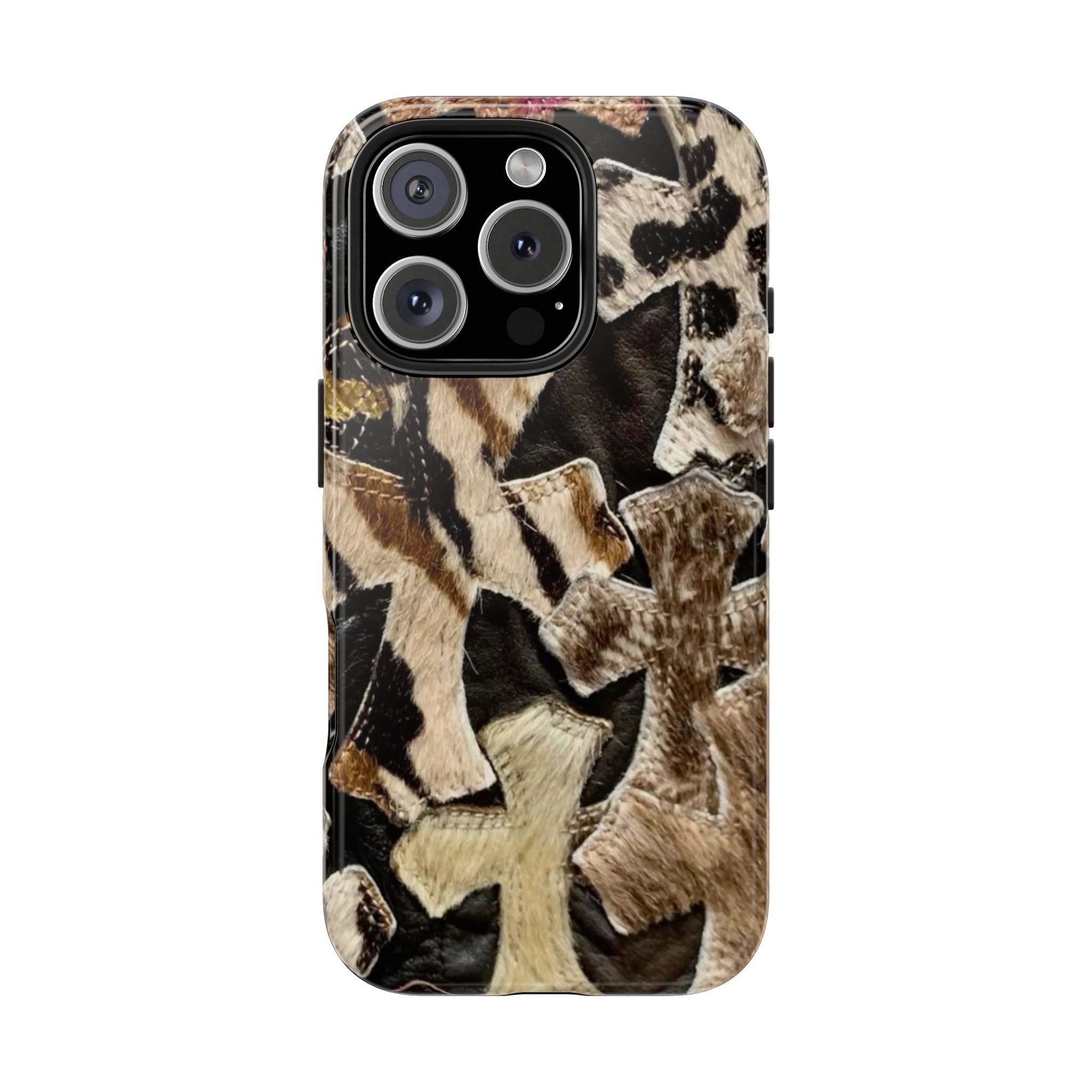 Chrome Heart Inspired Print Phone Case