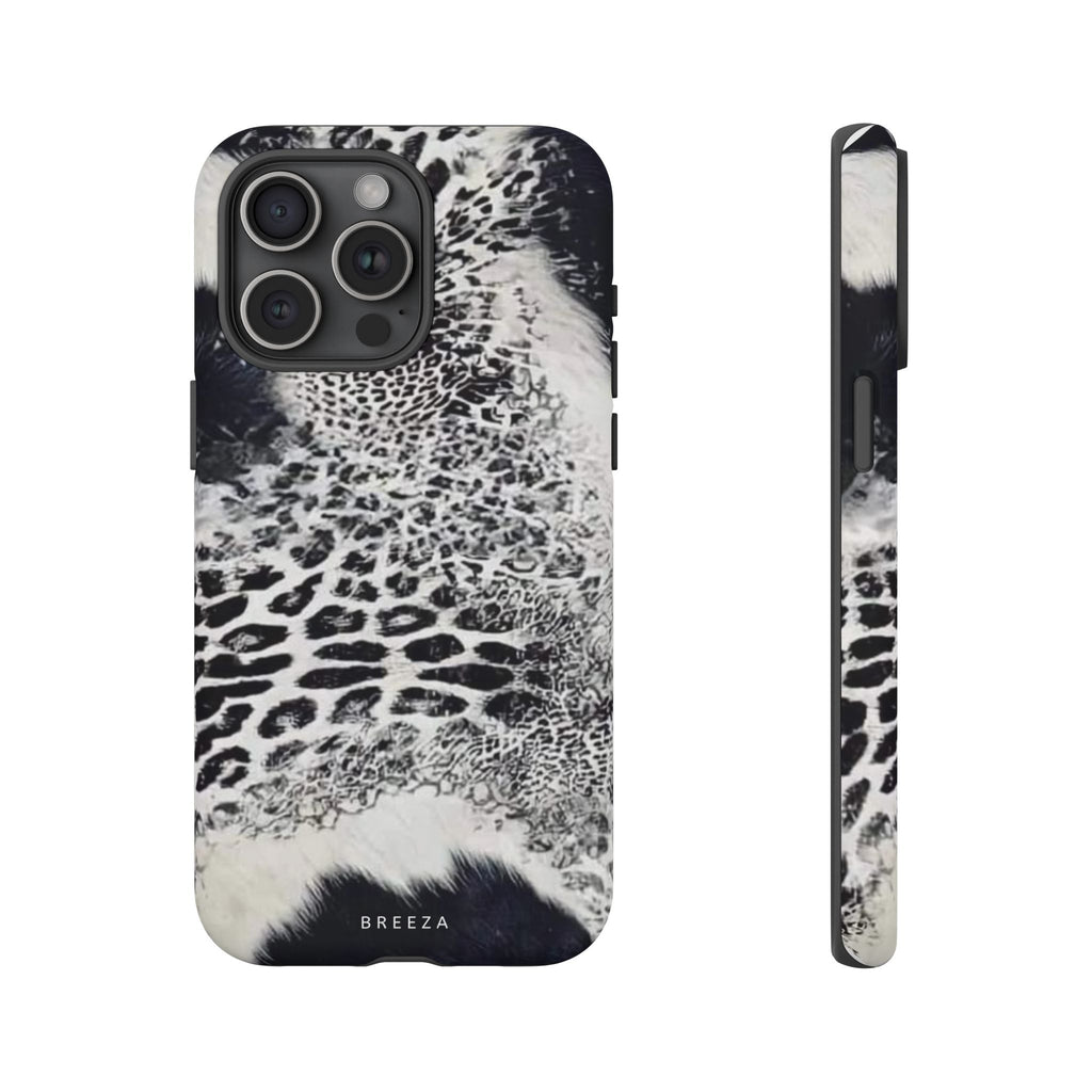 Black & White Leopard Print