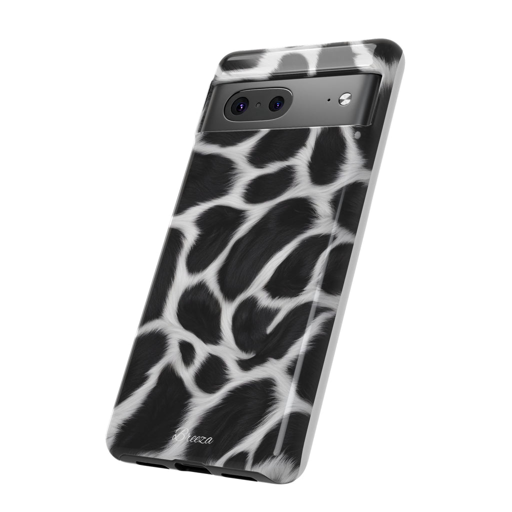 Furry Cow Print Phone Case