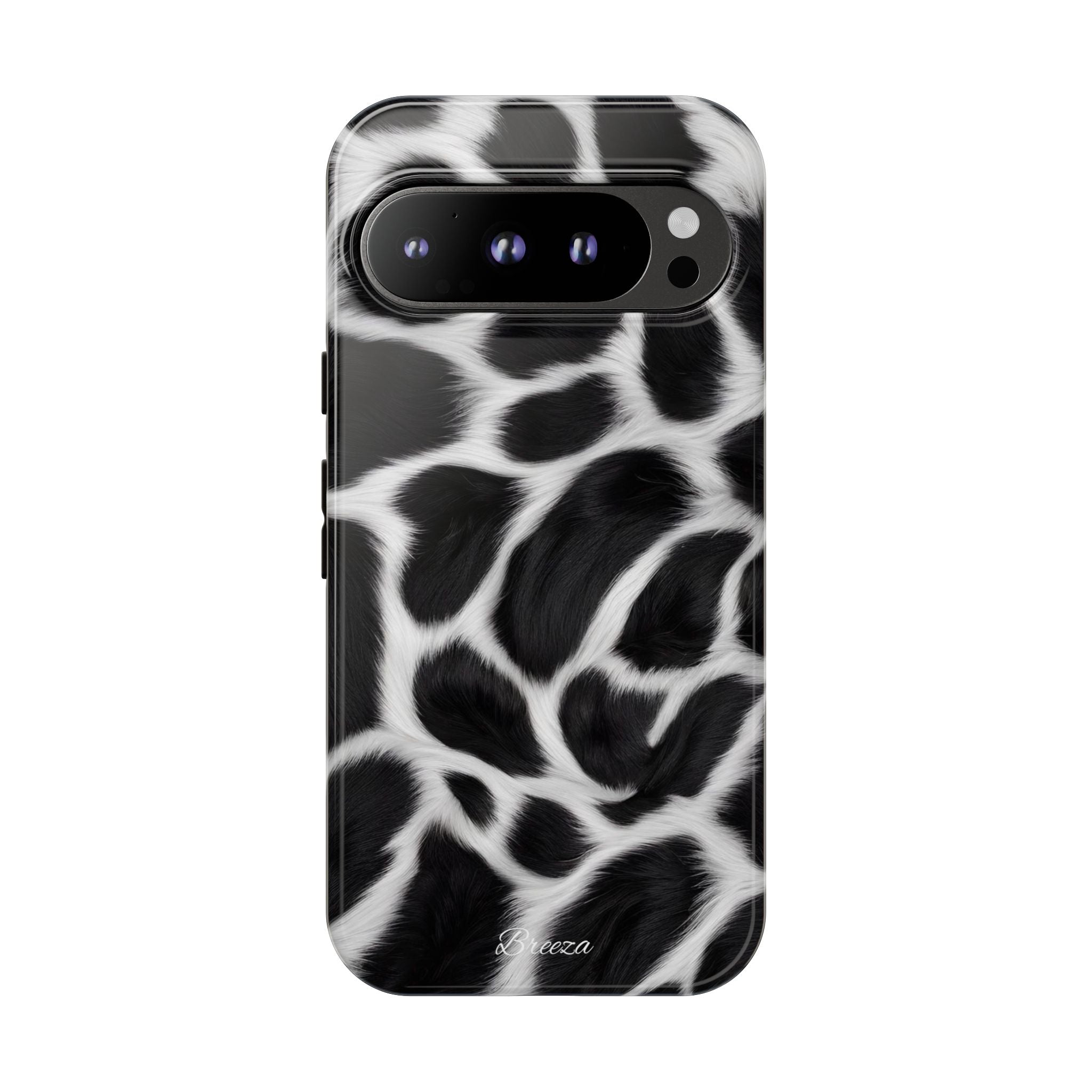 Furry Cow Print Phone Case
