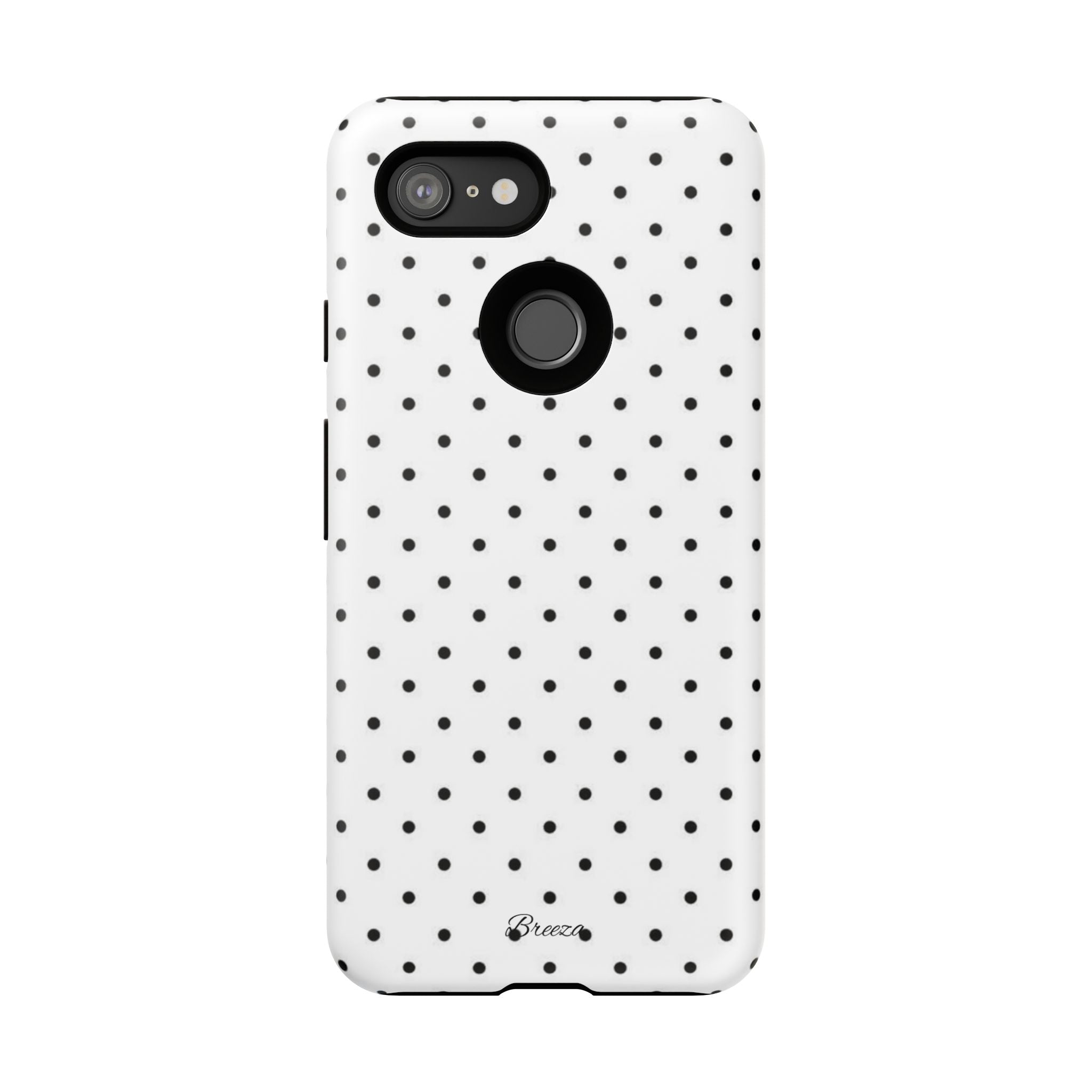 White & Black Polka Dot Phone Case