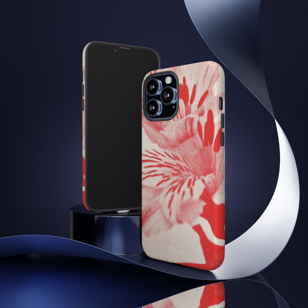 Red Floral Phone Case