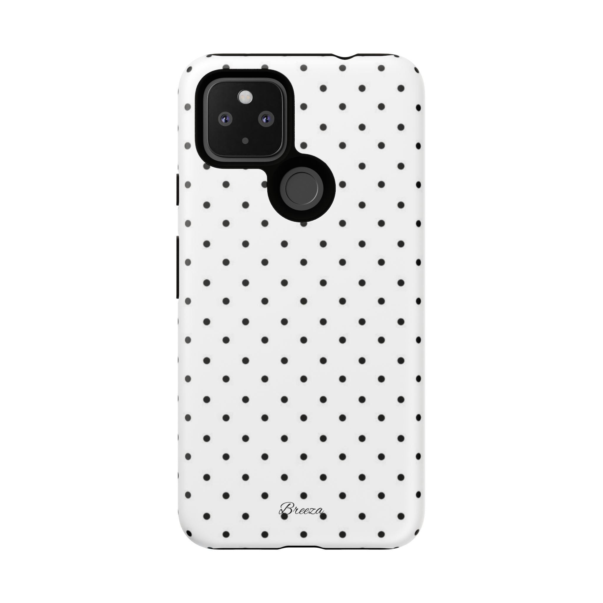 White & Black Polka Dot Phone Case