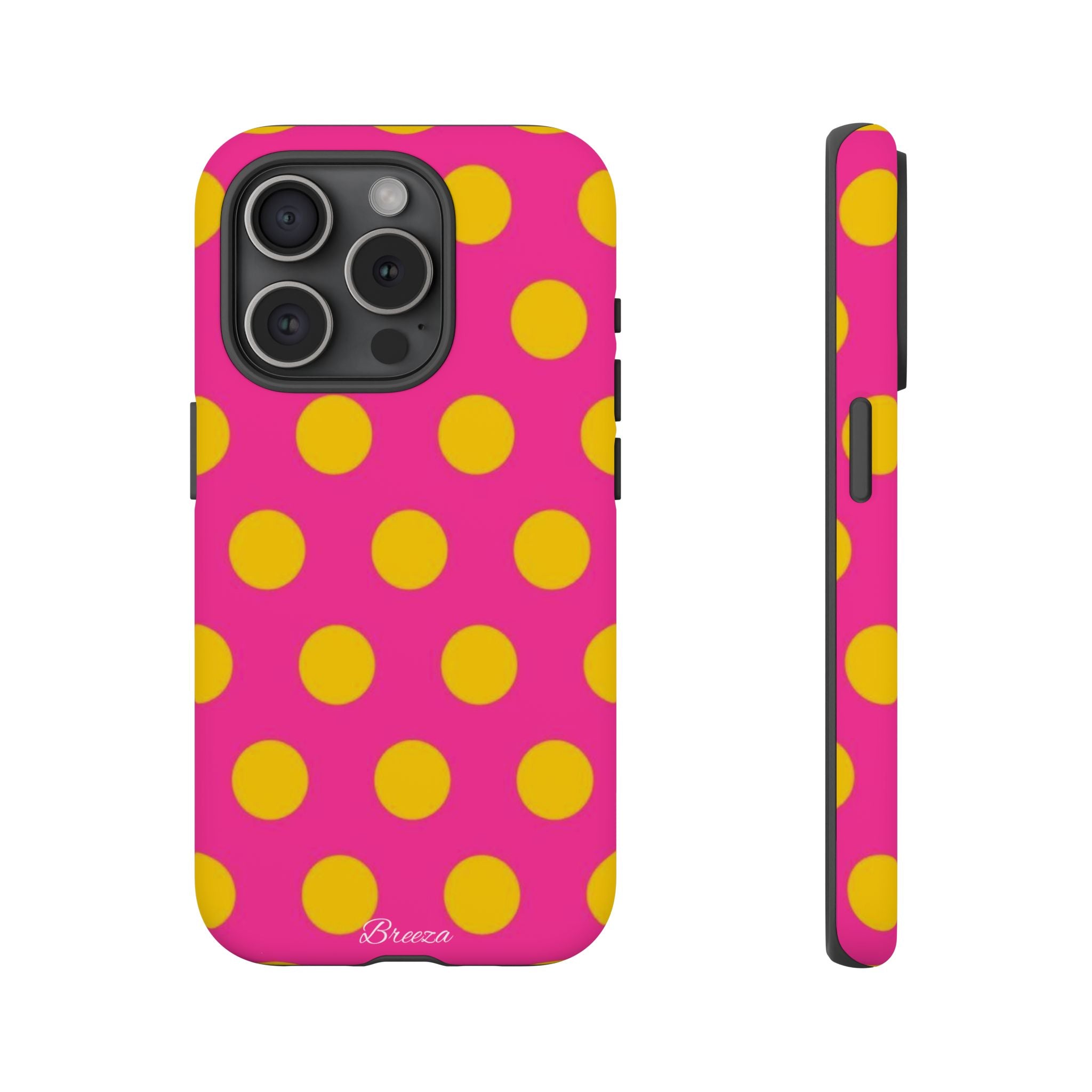 Pink & Yellow Dot Phone Case