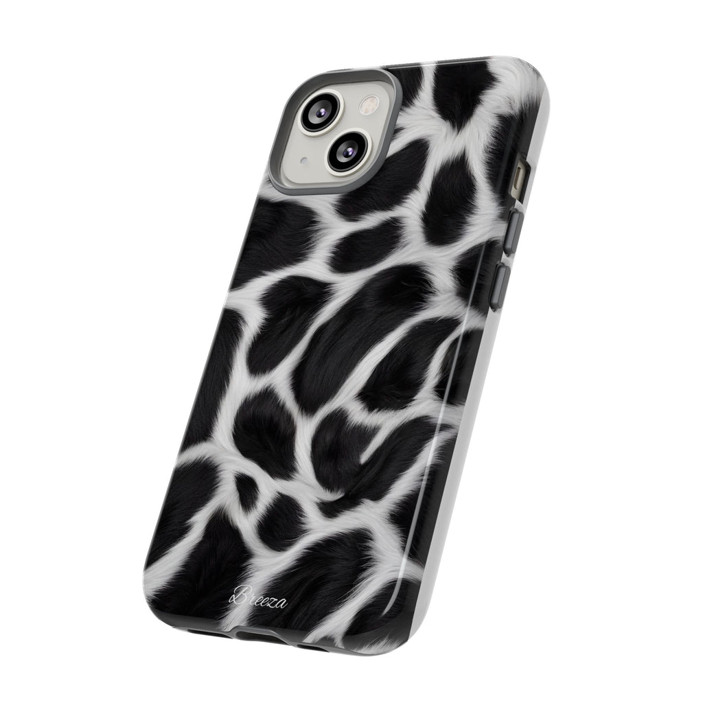 Furry Cow Print Phone Case