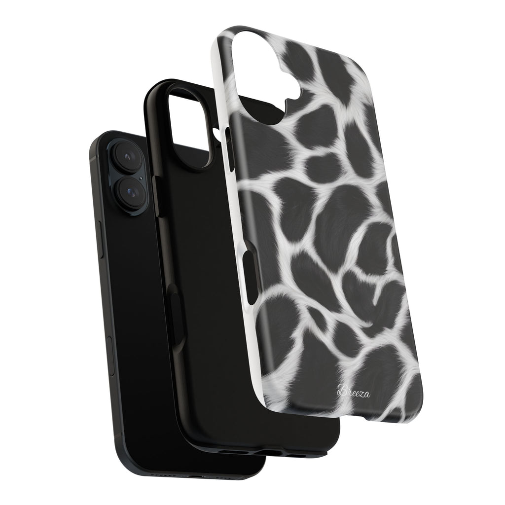 Furry Cow Print Phone Case