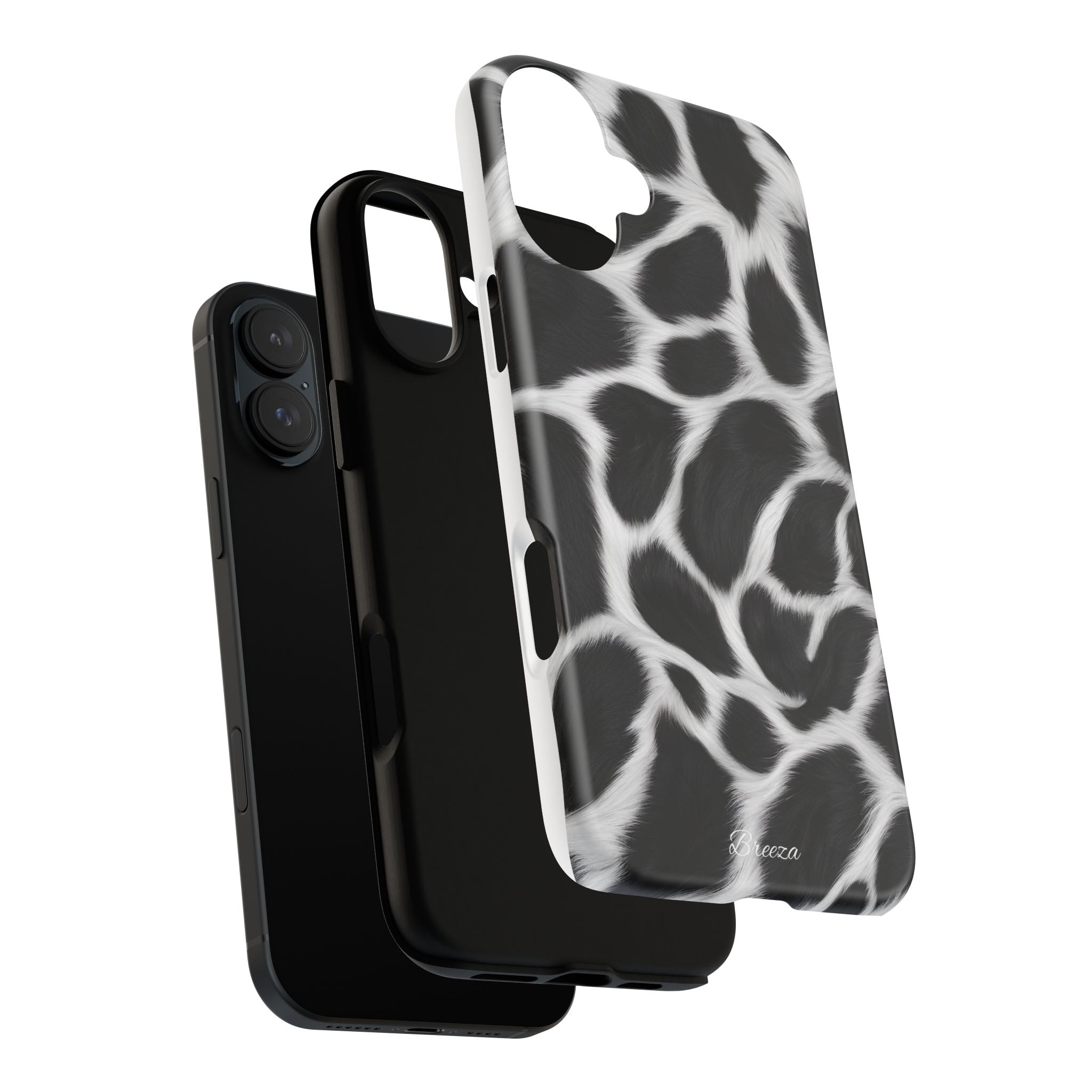 Furry Cow Print Phone Case