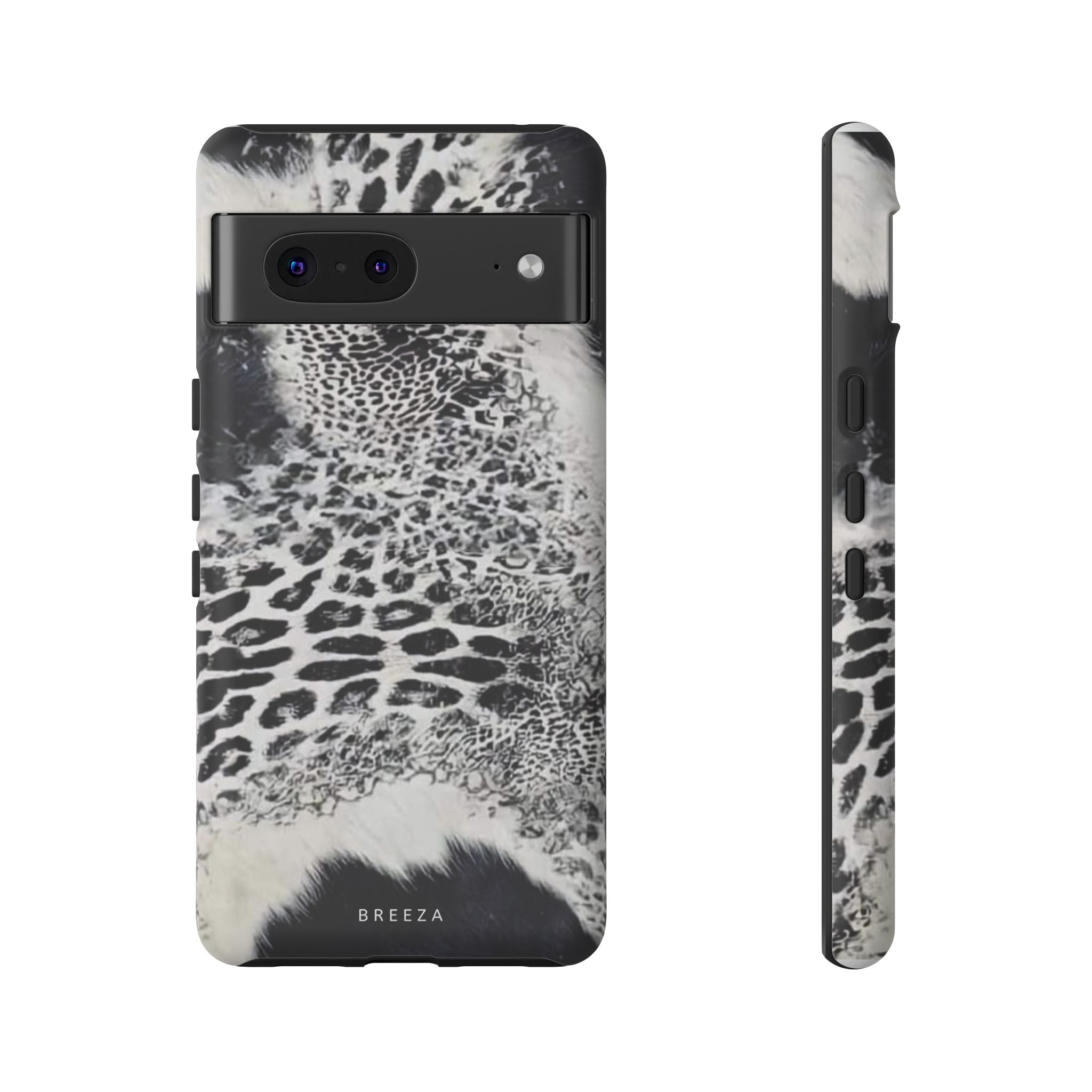 Black & White Leopard Print