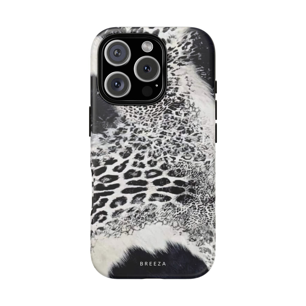 Black & White Leopard Print