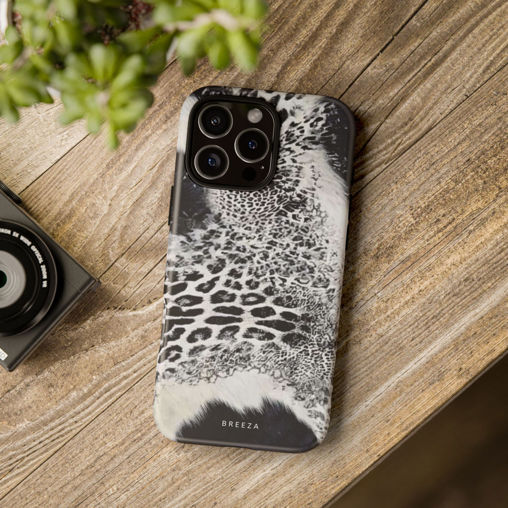 Black & White Leopard Print