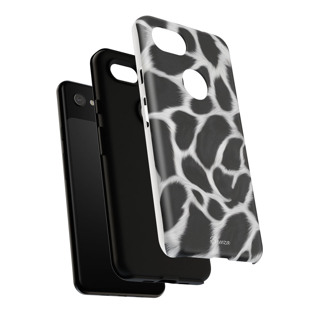 Furry Cow Print Phone Case