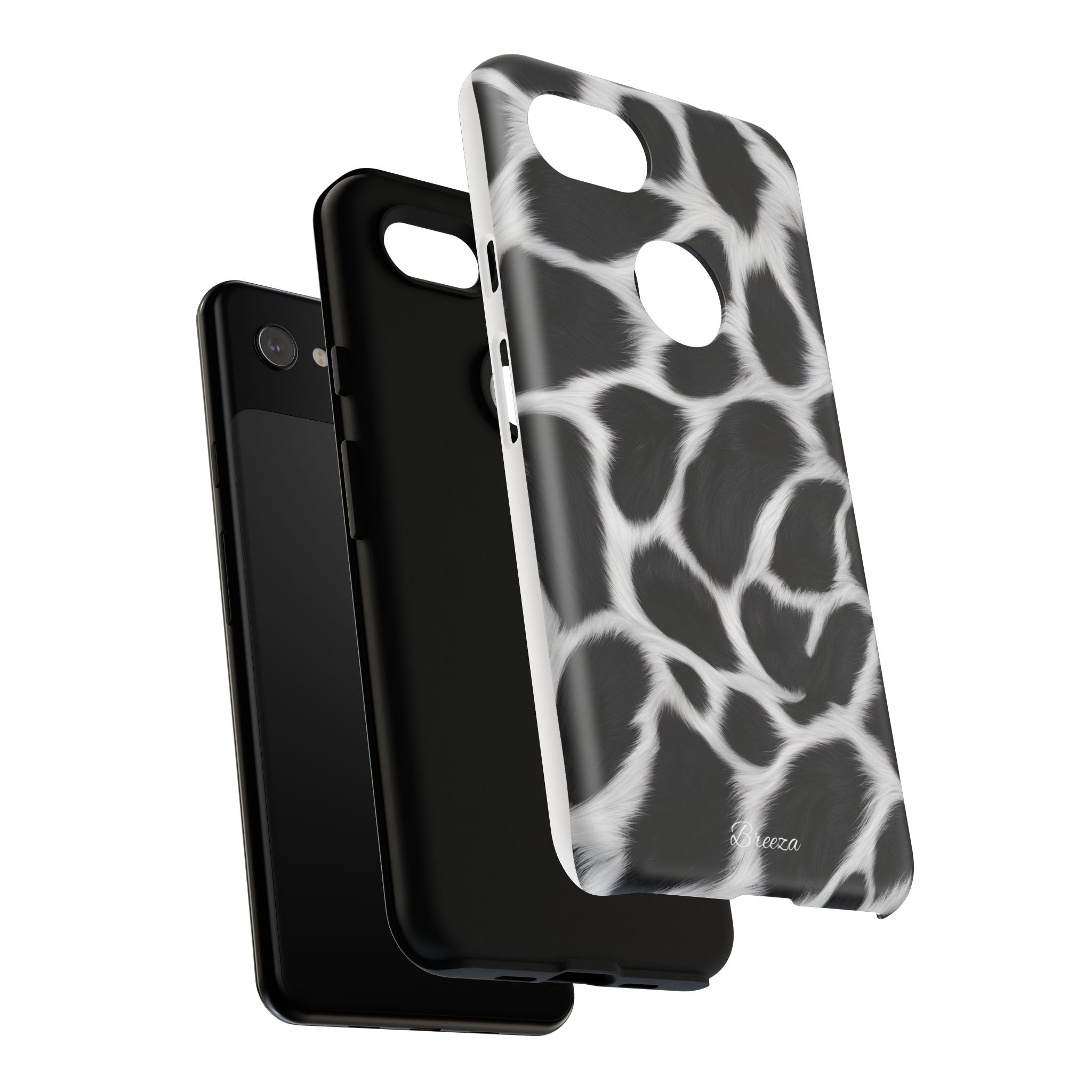 Furry Cow Print Phone Case
