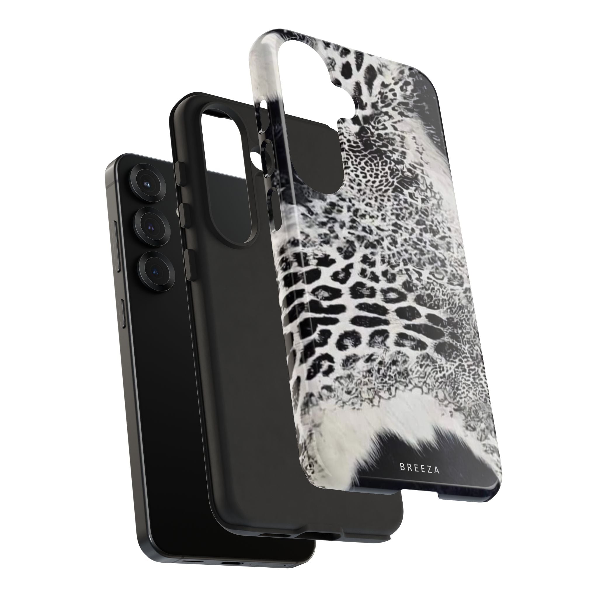 Black & White Leopard Print