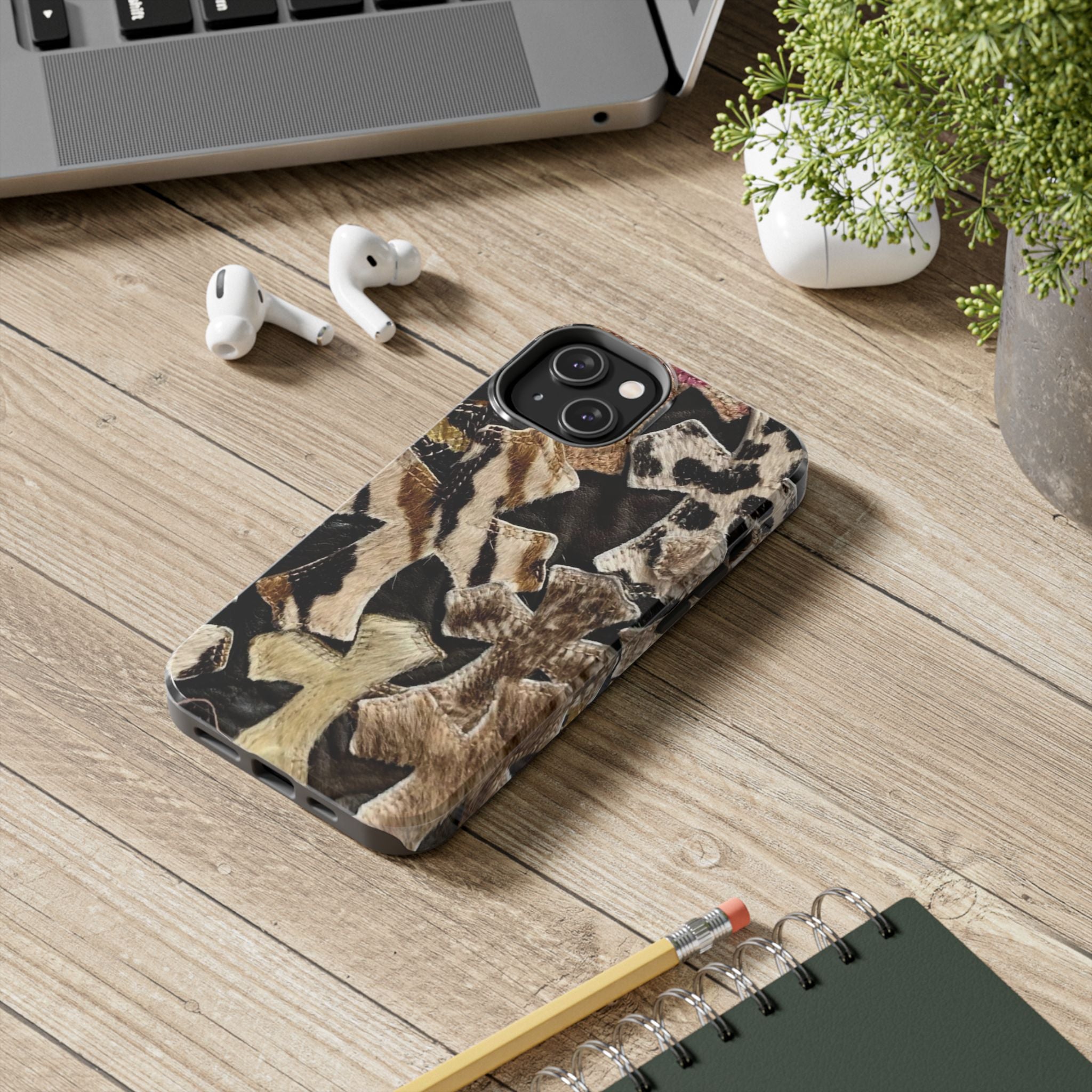 Chrome Heart Inspired Print Phone Case