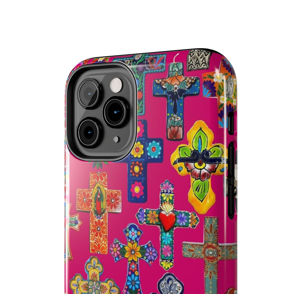 Pink Cross Phone Case