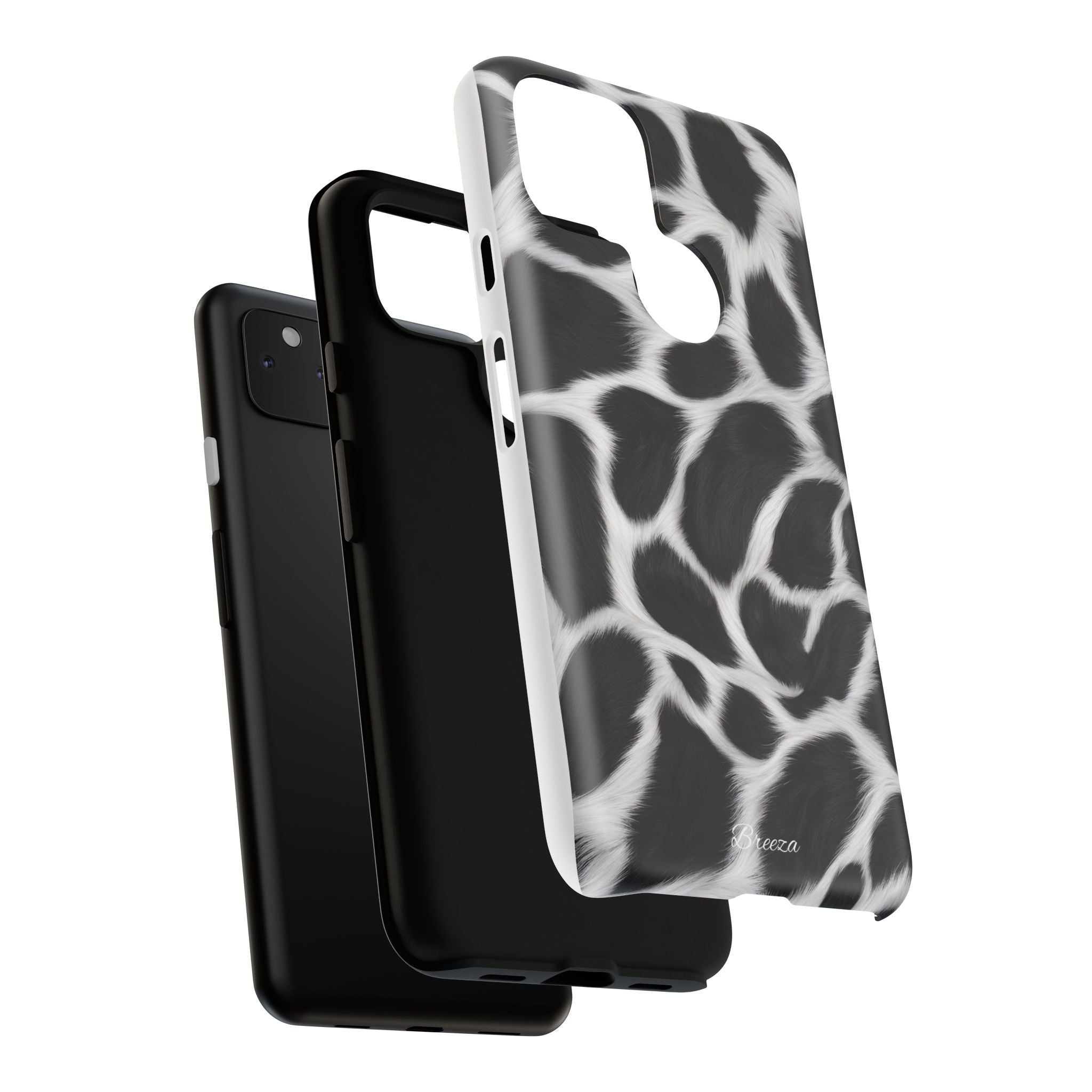Furry Cow Print Phone Case