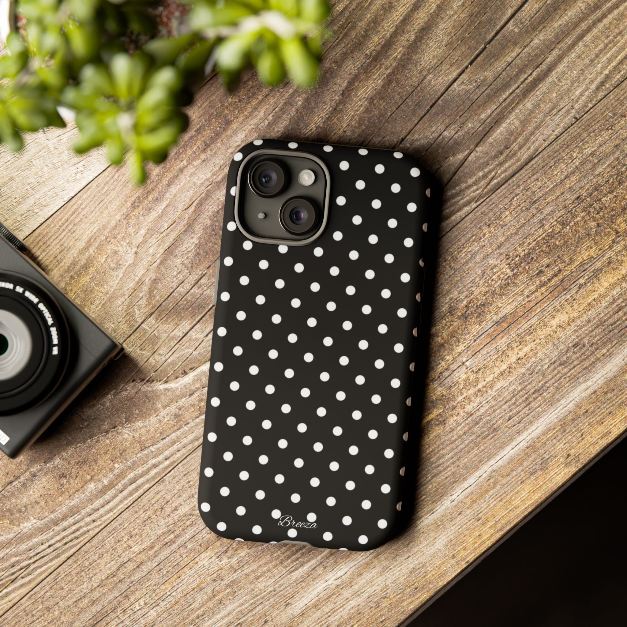 Black & White Polka Dot Phone Case