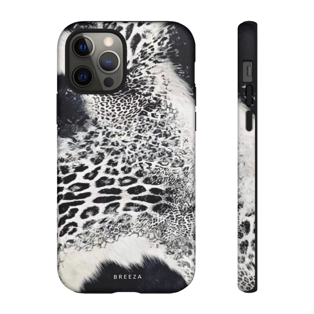 Black & White Leopard Print