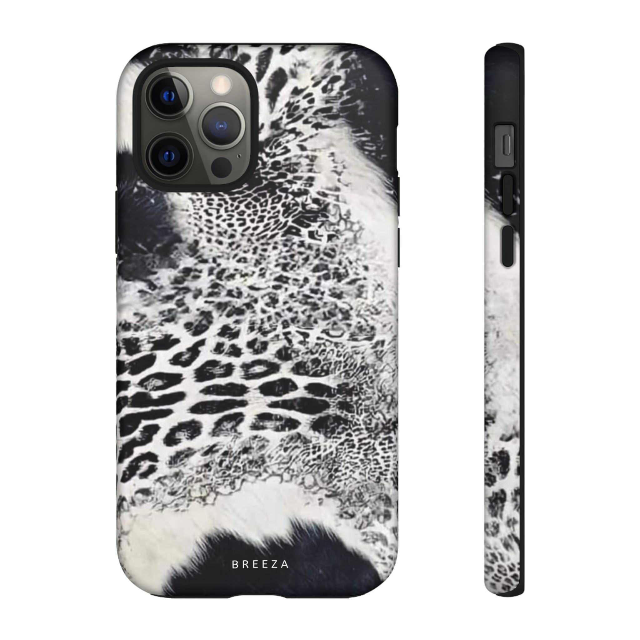 Black & White Leopard Print