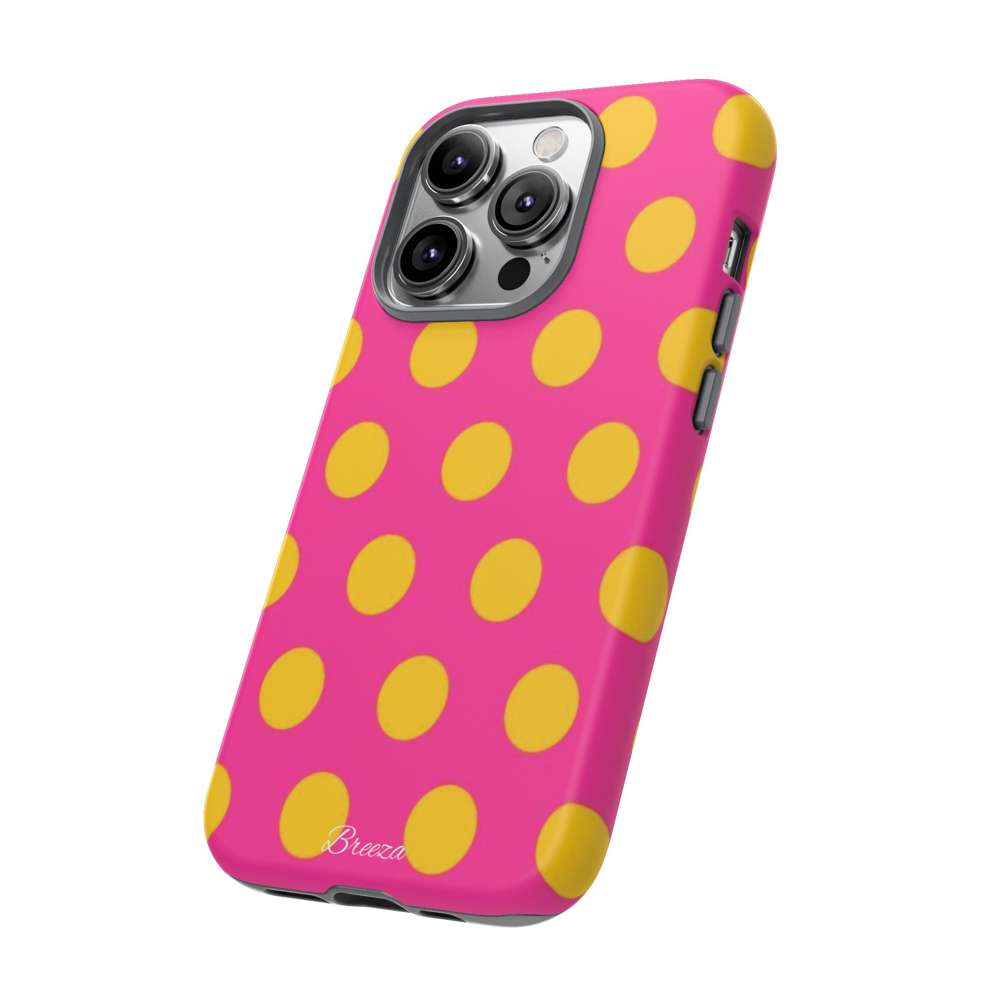 Pink & Yellow Dot Phone Case