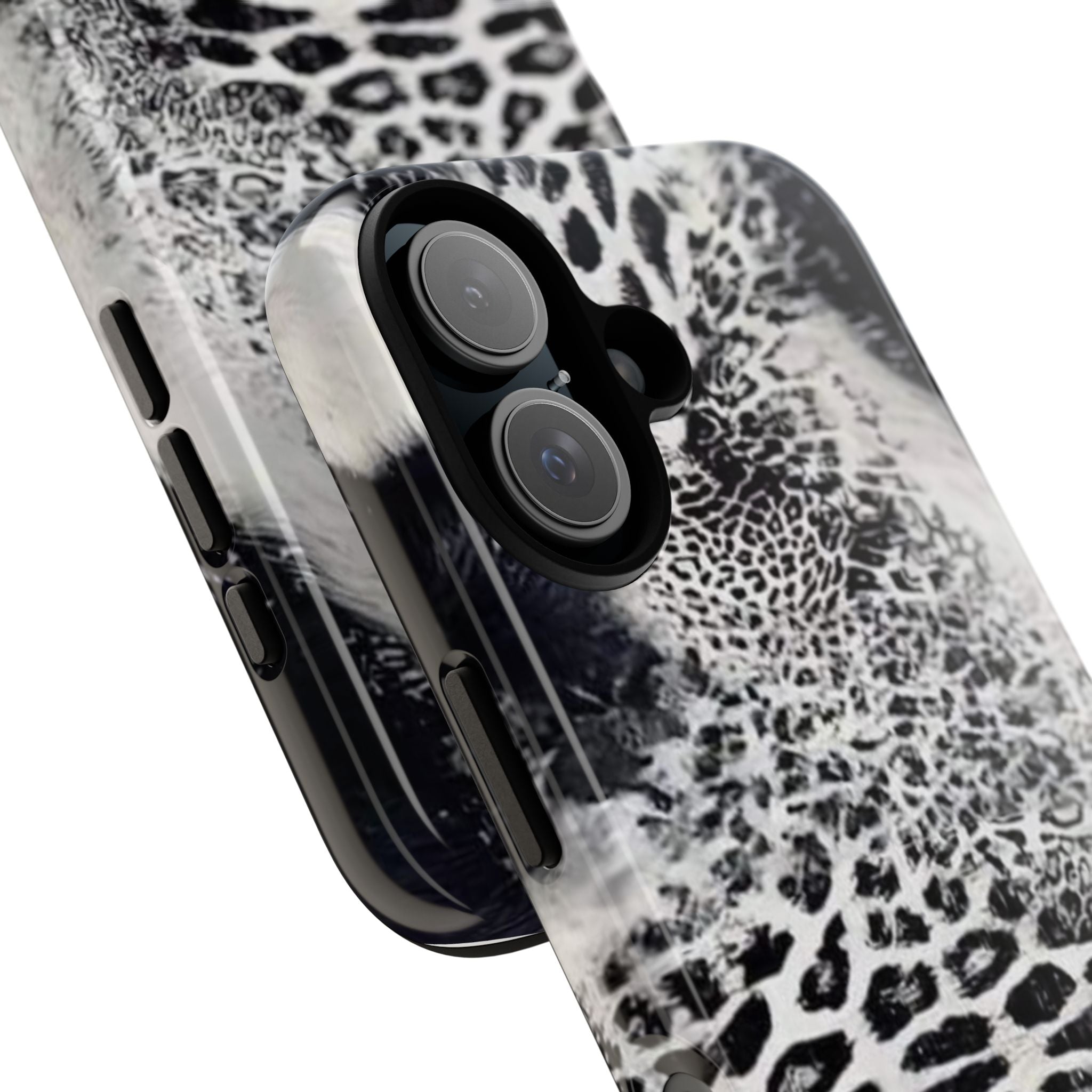 Black & White Leopard Print