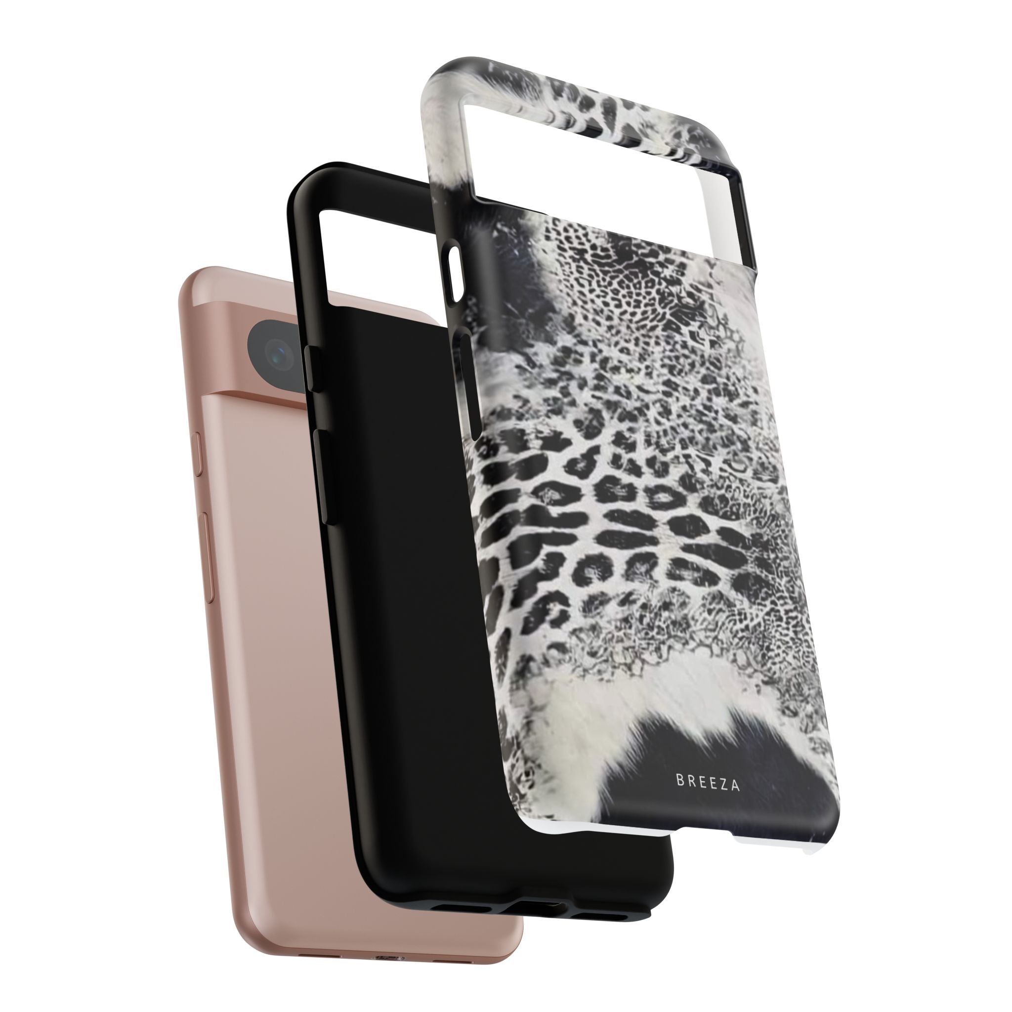 Black & White Leopard Print