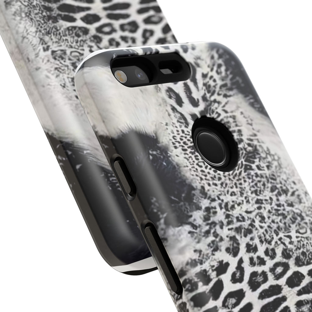 Black & White Leopard Print