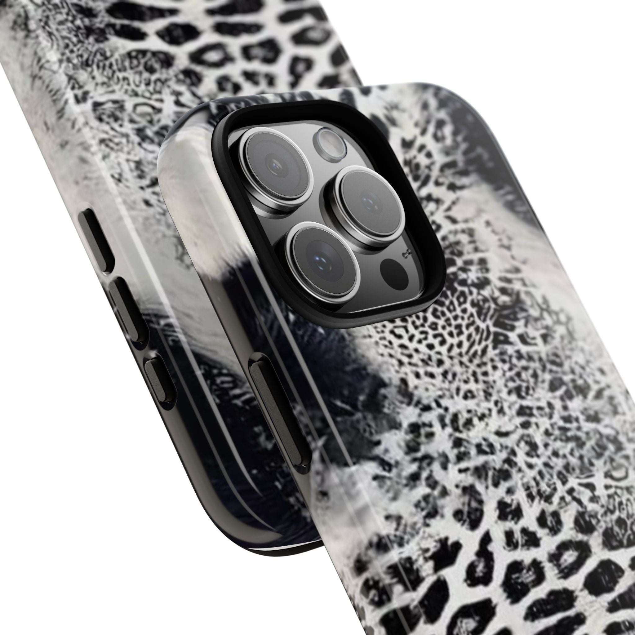 Black & White Leopard Print