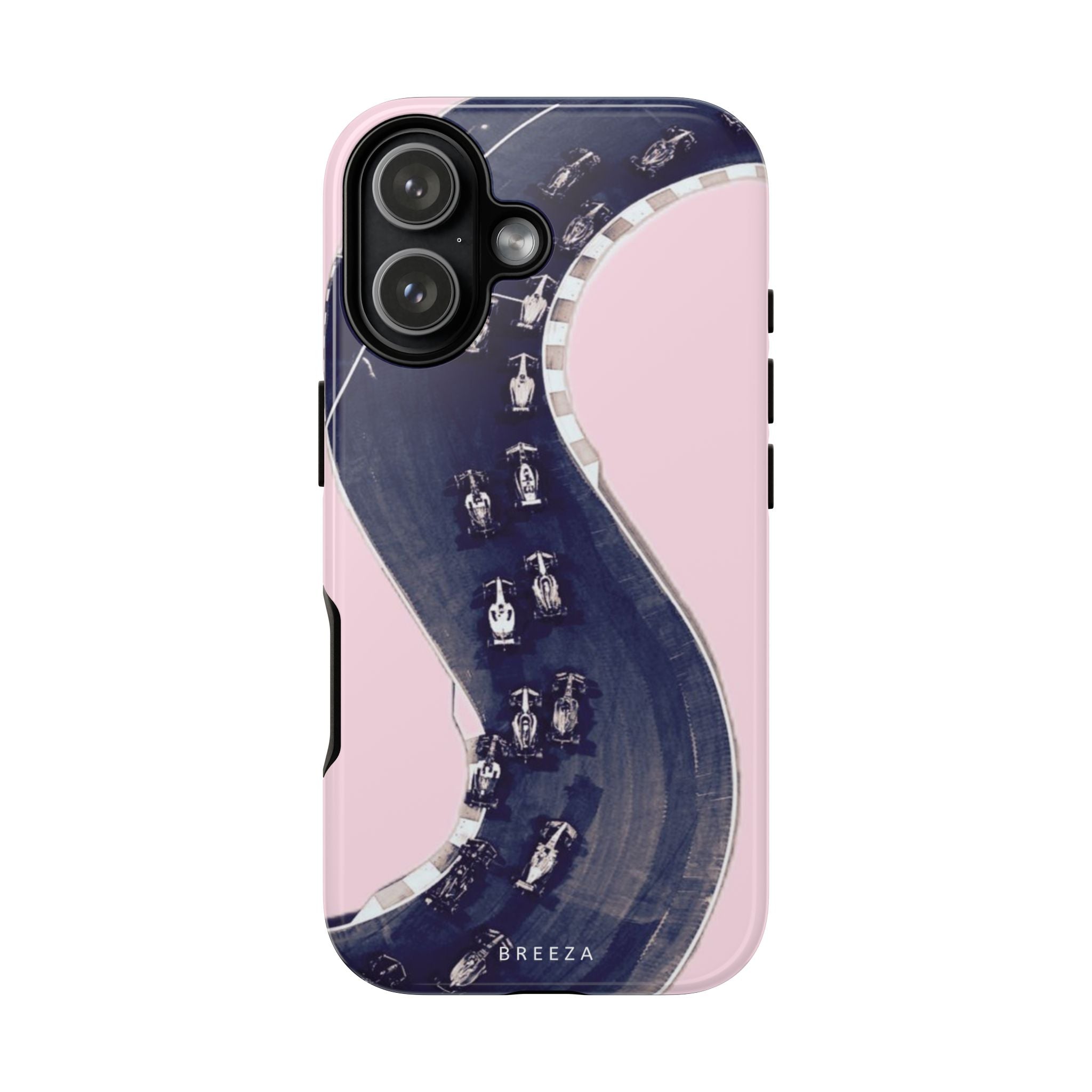 Pink F1 Racing Track Phone Case