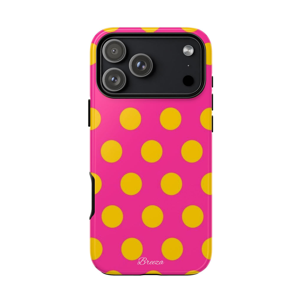 Pink & Yellow Dot Phone Case