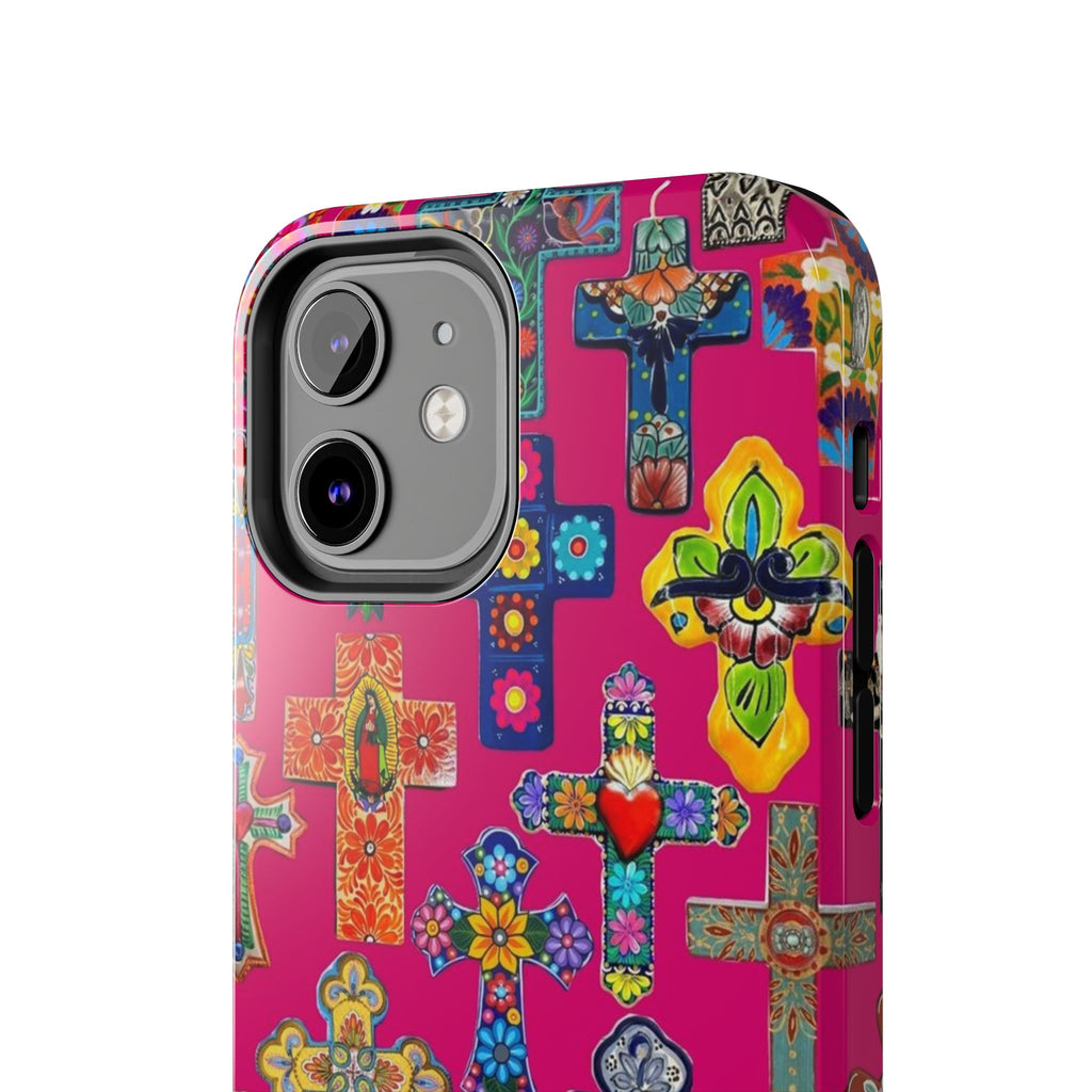 Pink Cross Phone Case