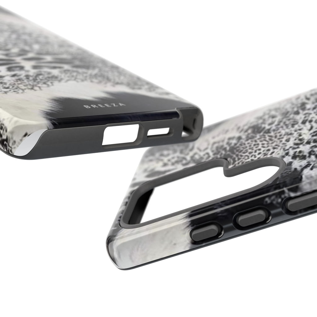 Black & White Leopard Print