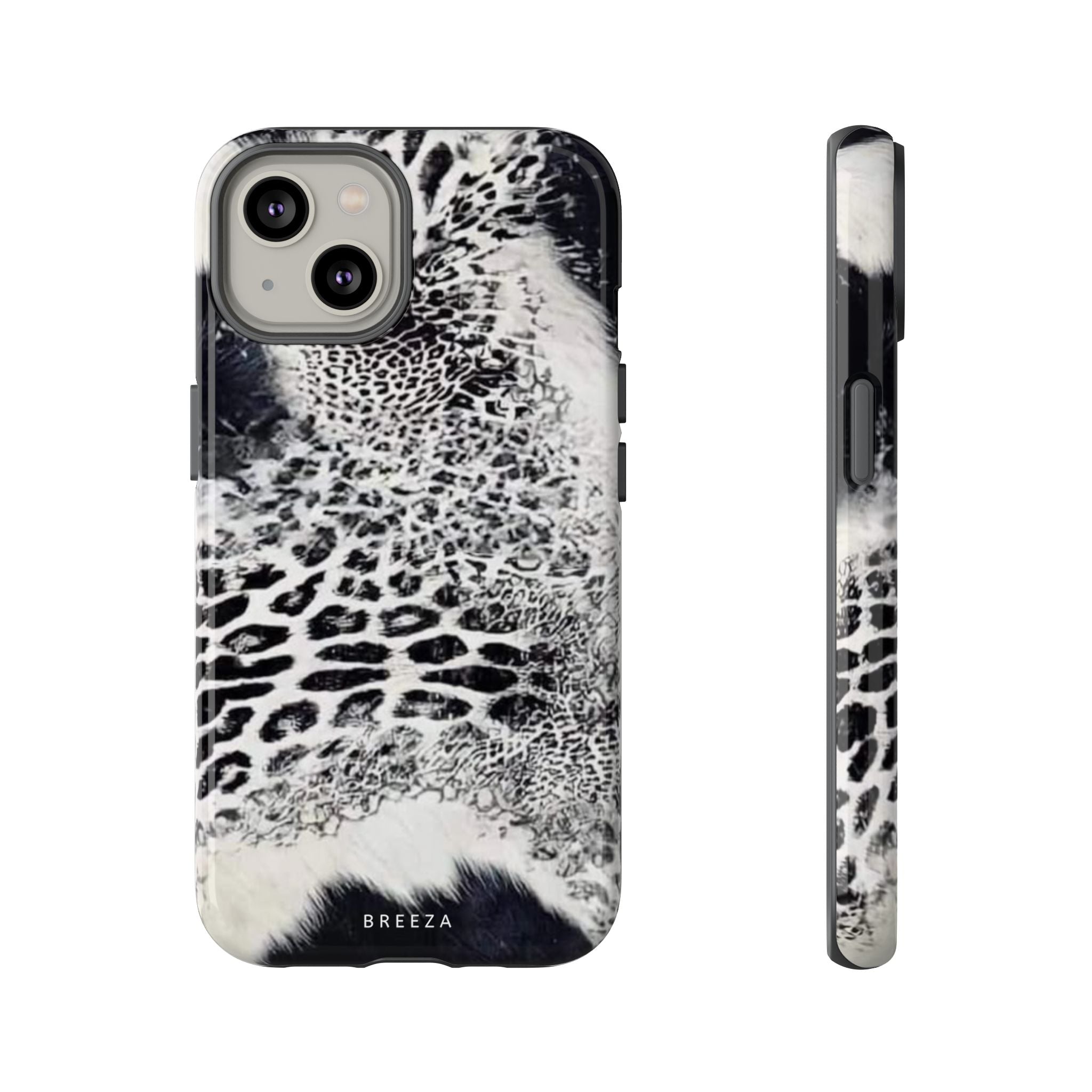Black & White Leopard Print