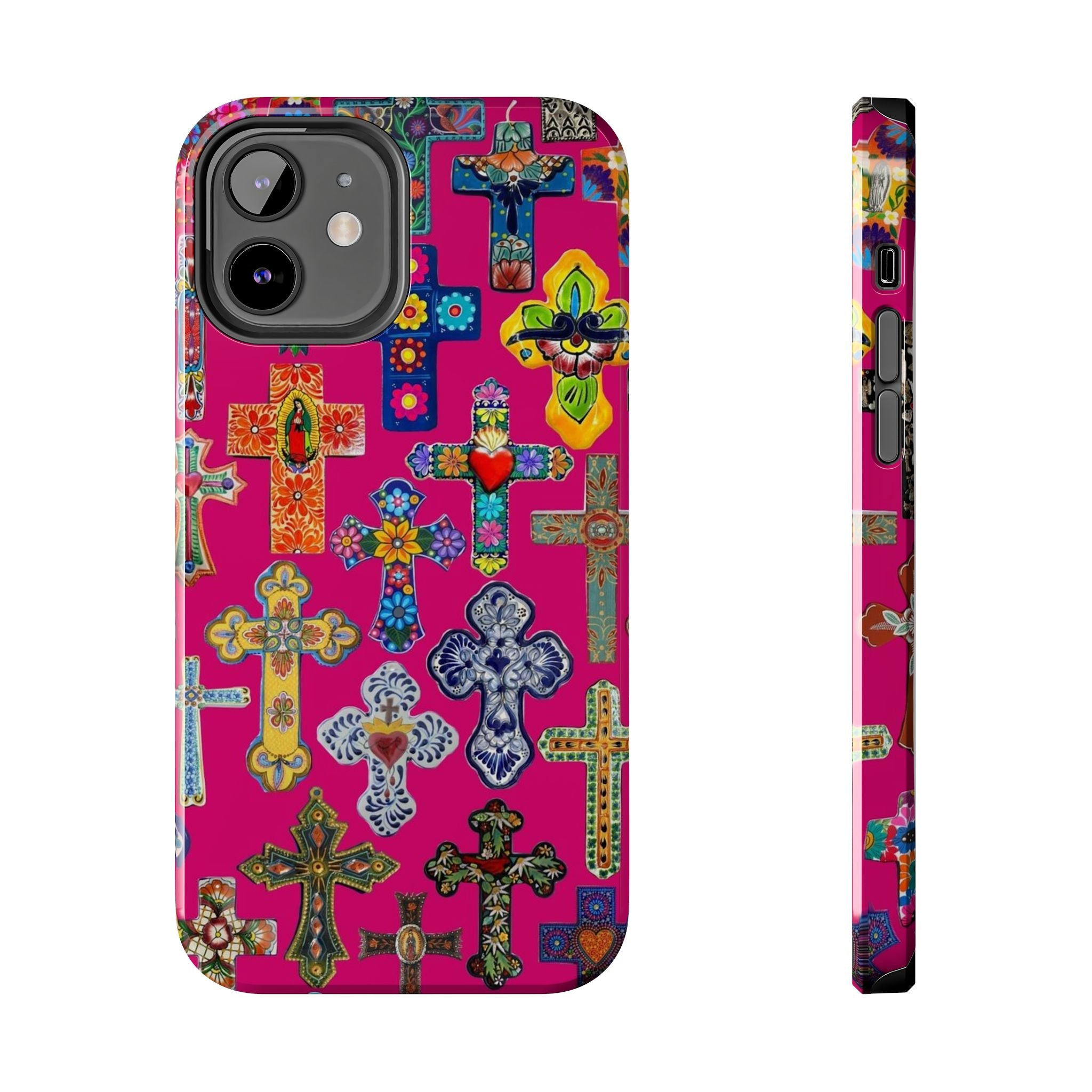 Pink Cross Phone Case