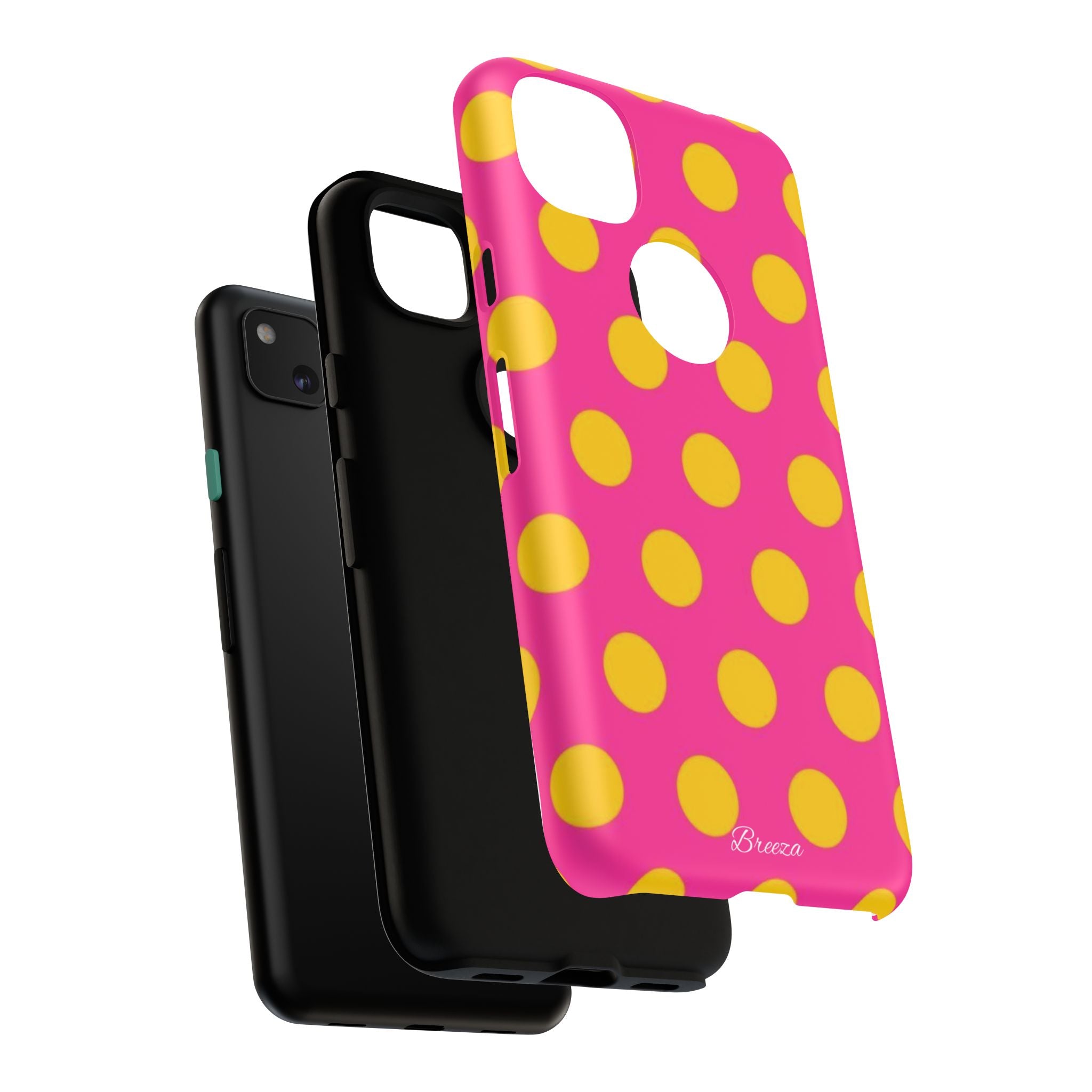 Pink & Yellow Dot Phone Case