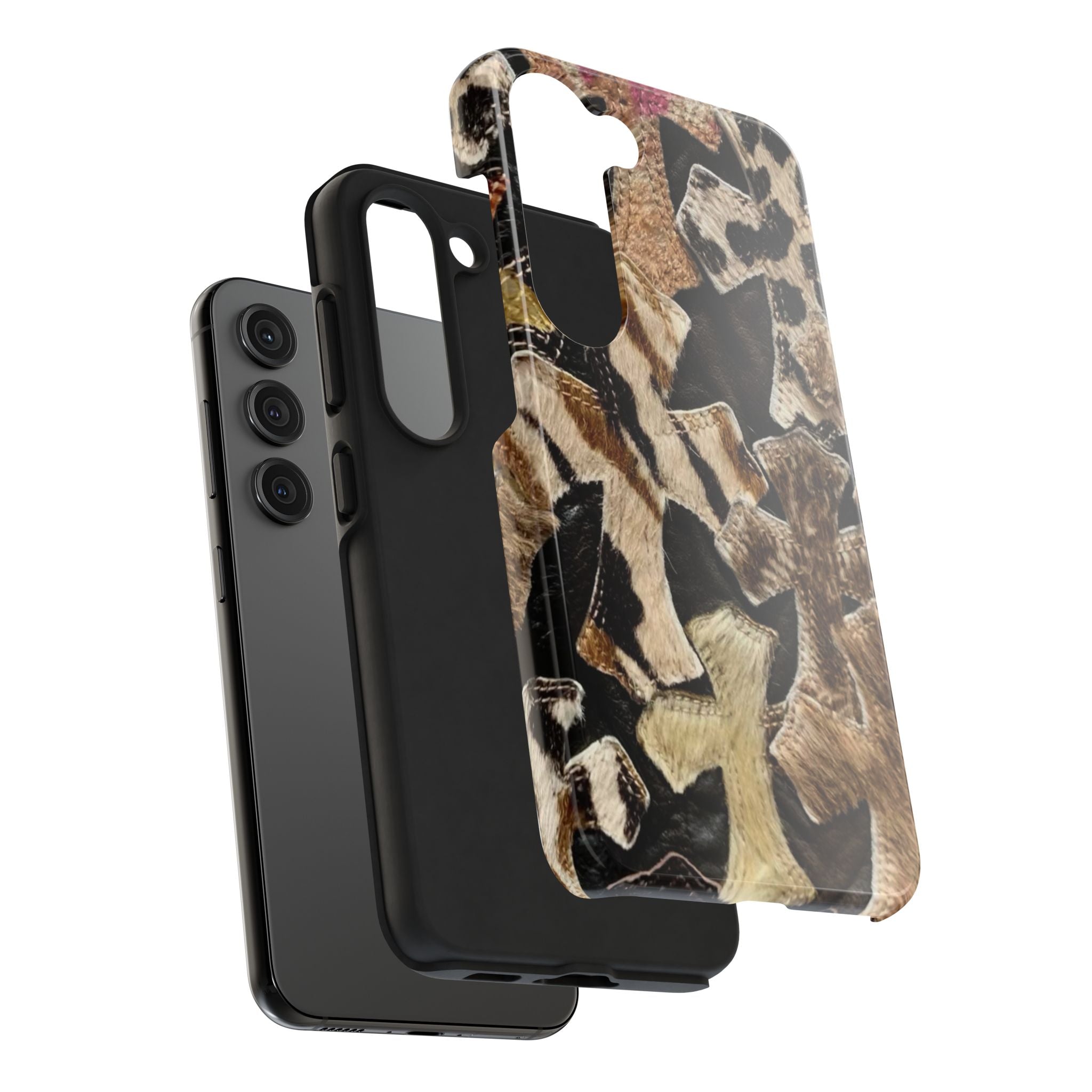 Chrome Heart Inspired Print Phone Case