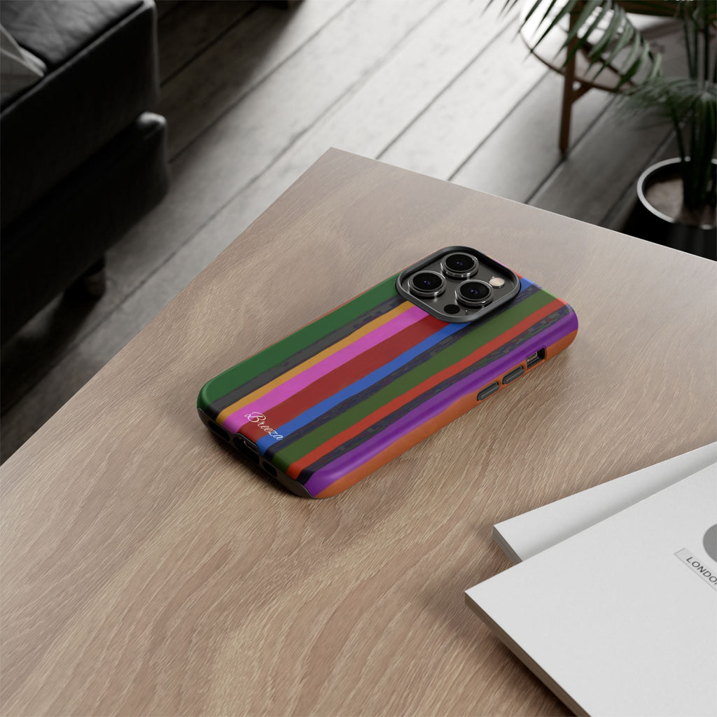 Colorful Striped Phone Case