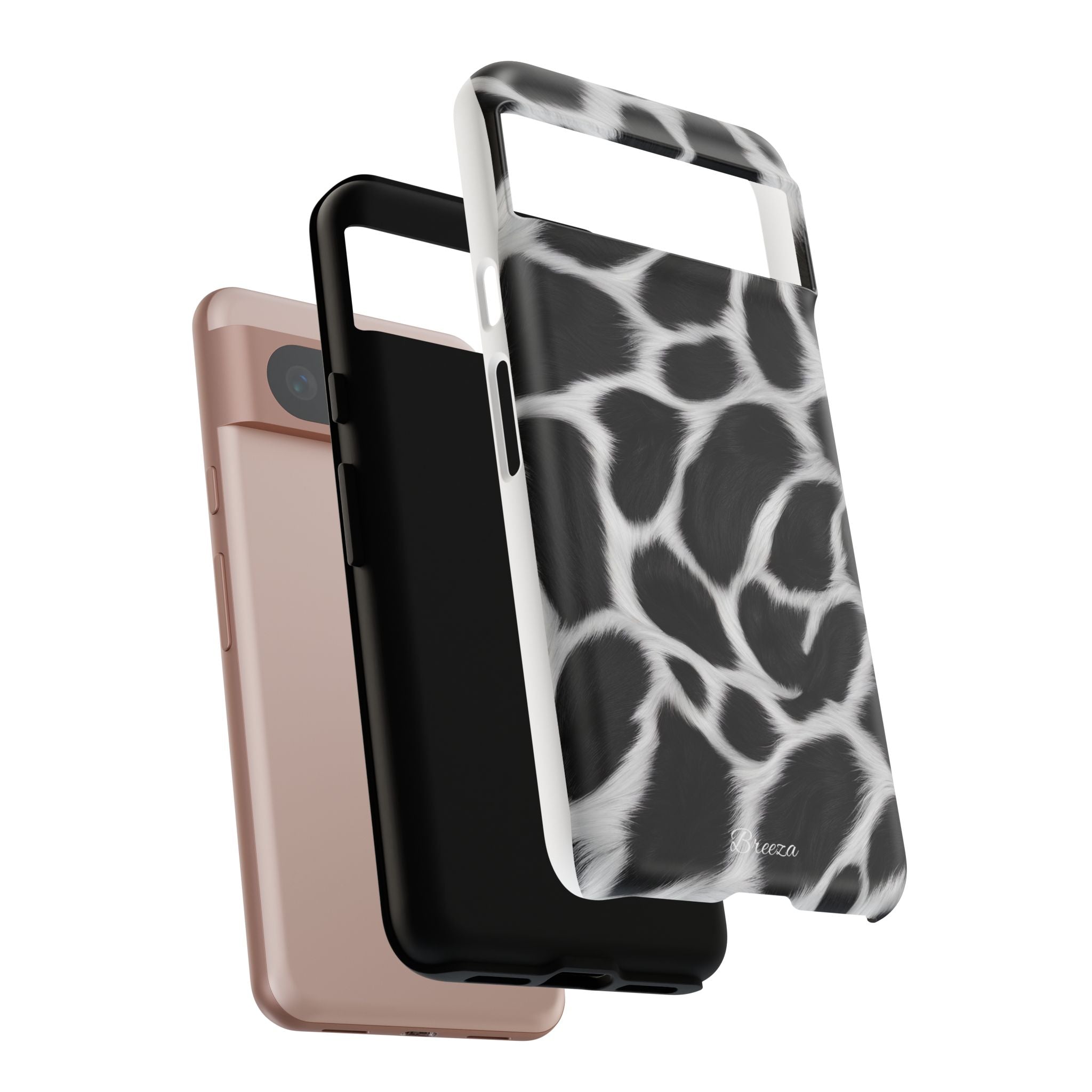 Furry Cow Print Phone Case