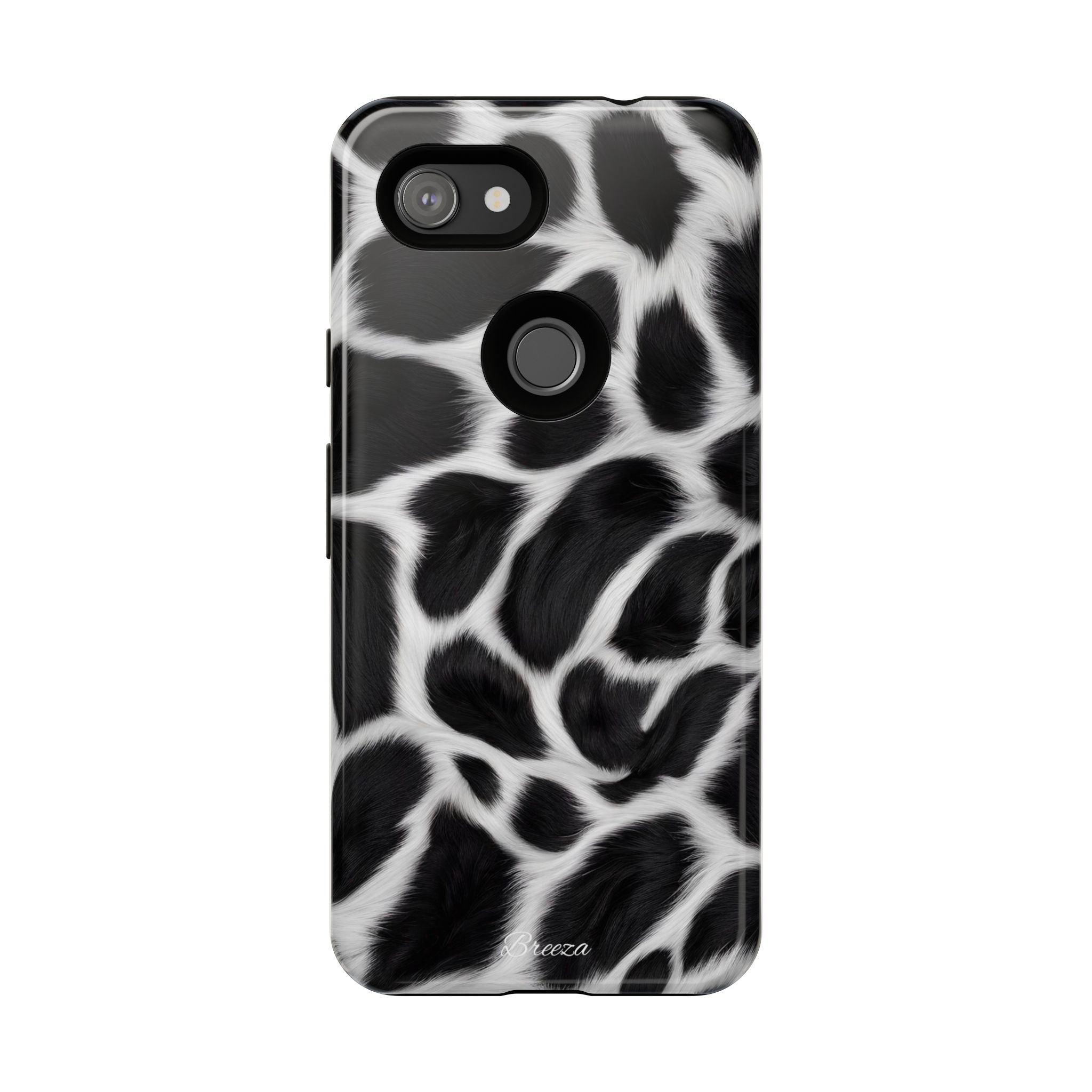 Furry Cow Print Phone Case